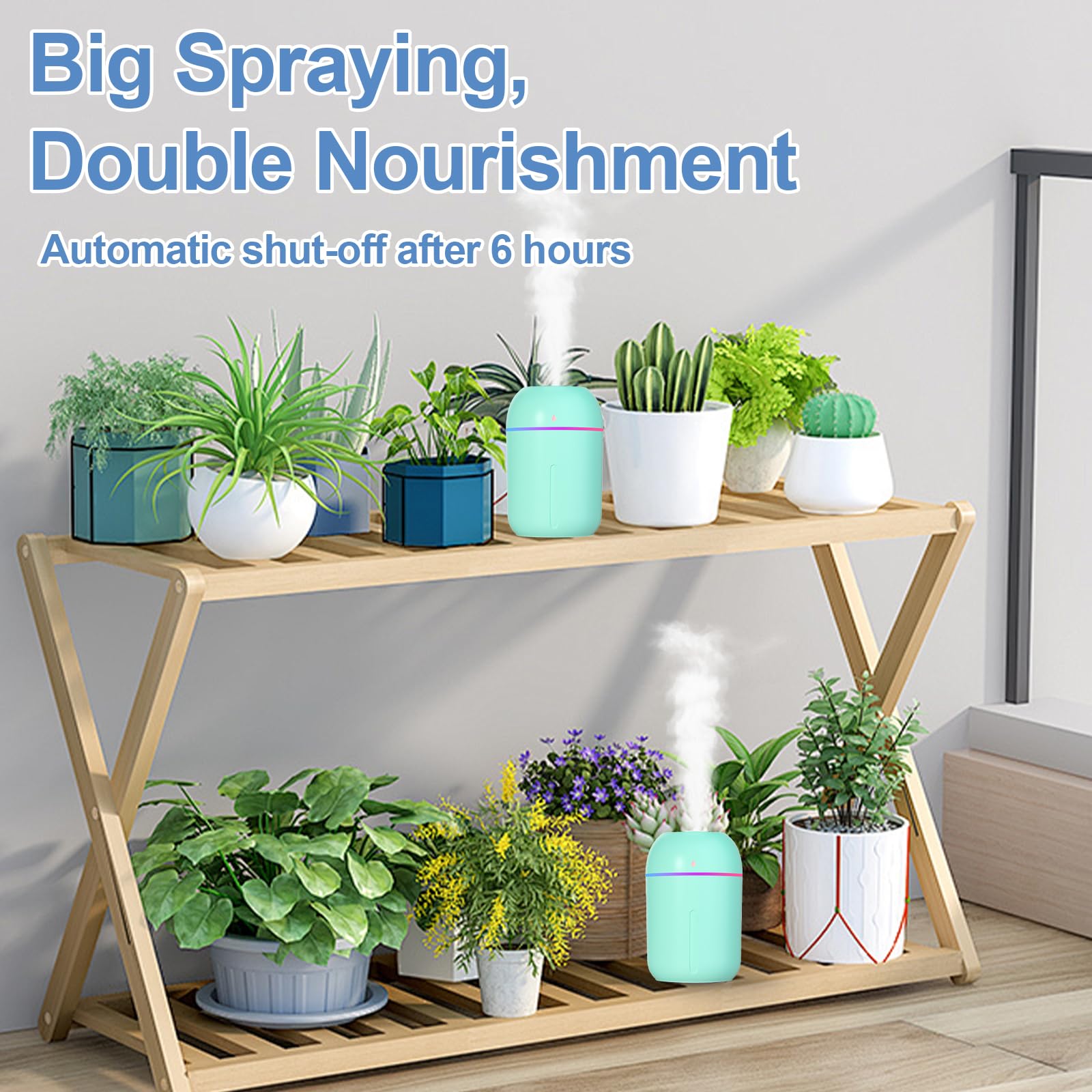 Kiusiy Small Humidifier For Plants, Mini Humidifiers For Bedroom, Portable Humidifiers For Car, Travel Humidifiers For Hotel, De