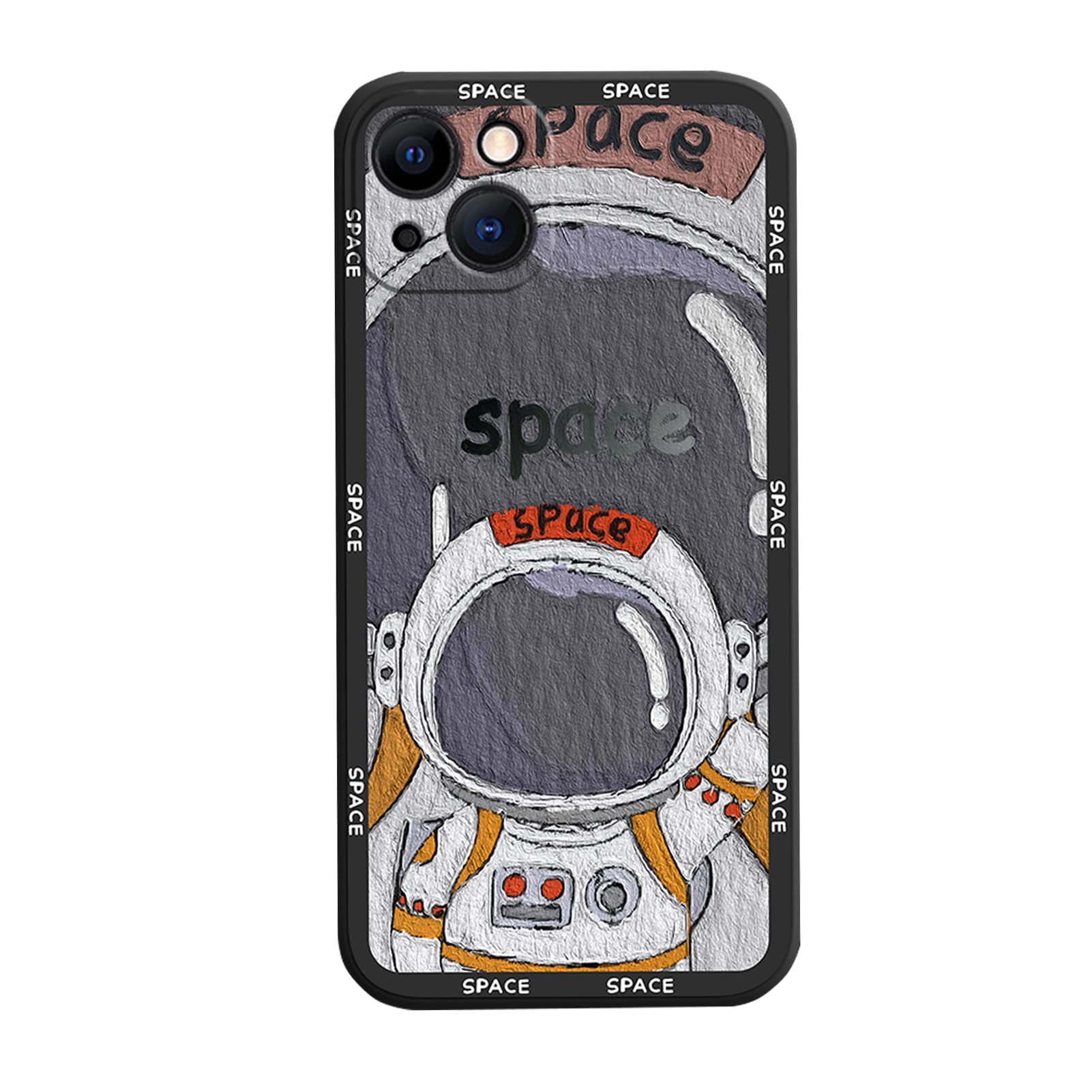 Yonds Queen For Iphone 14 Pro Max Cute Case, Cool Cartoon Astronaut Space Moon Planet Design Stylish Bumper Tpu Rubber Cover Pro