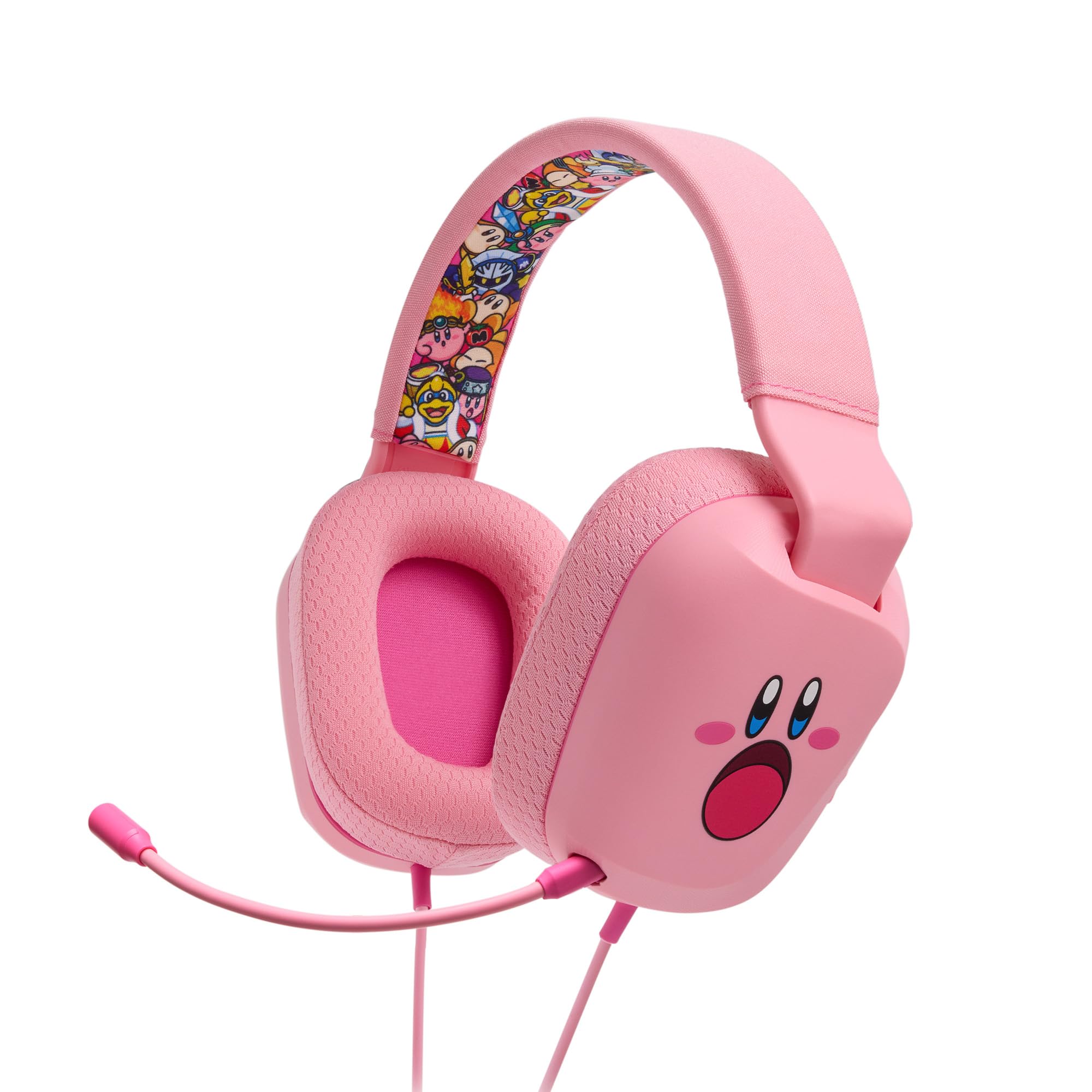 Powera Wired Stereo Headset For Nintendo Switch   Kirby Mouthful, 3.5 Mm, Wired, Stereo, Officially Licensed