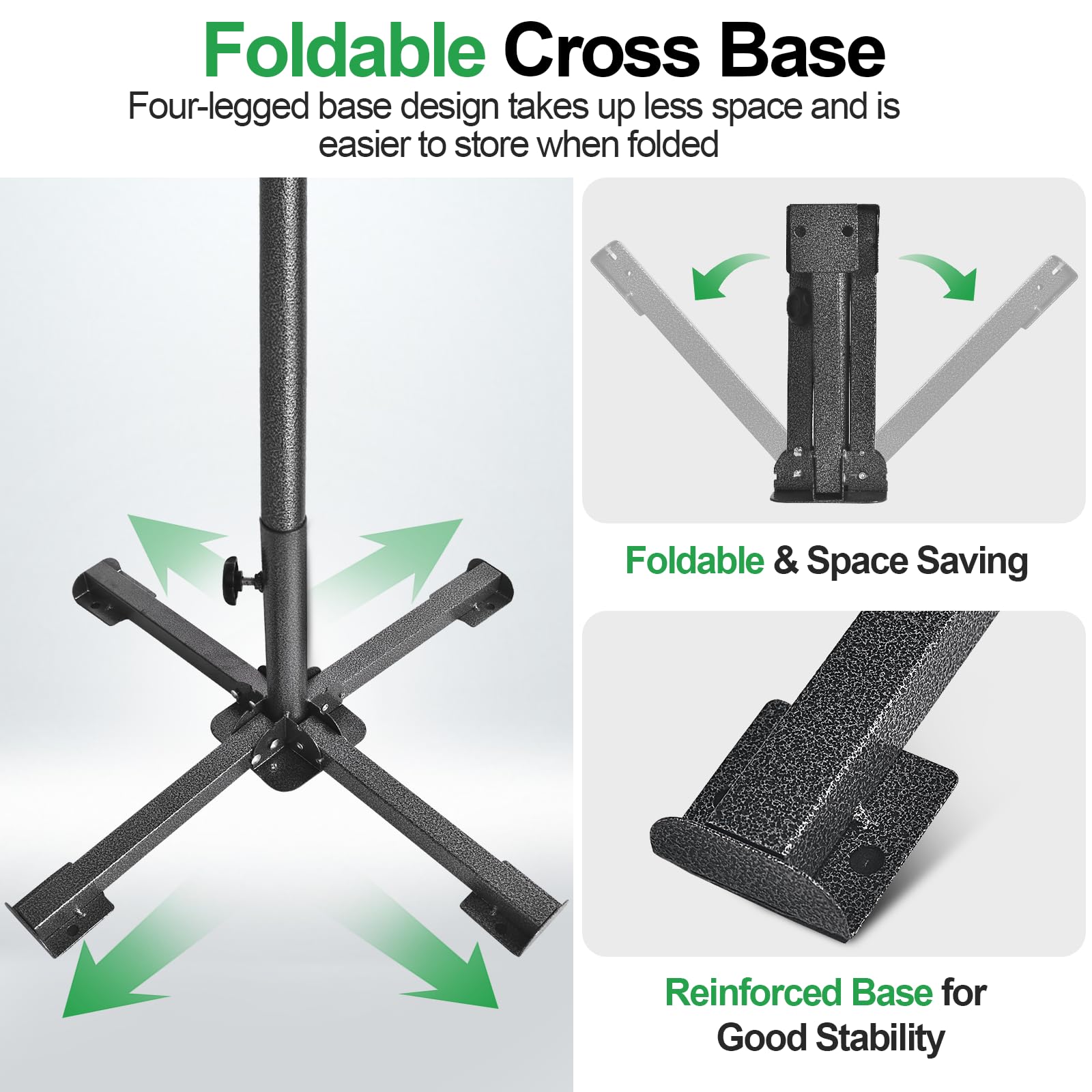 Emart 8.5X10Ft Backdrop Stand, Four-Legged Photo Background Frame Kit With Foldable Cross Base, Adjustable Back Drop Holder For