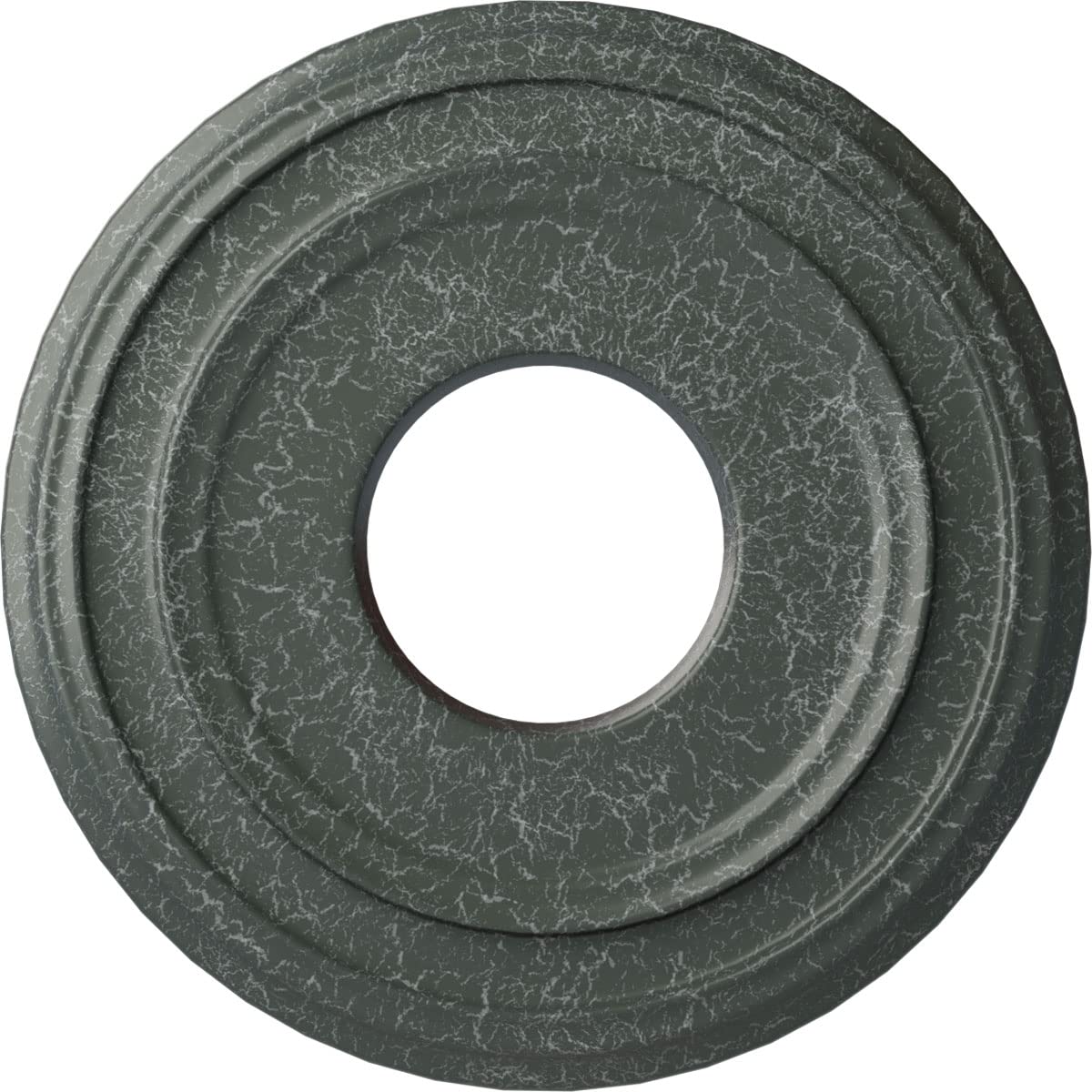 Ekena Millwork CM12CLAGC 12-3/8 x 4 x 1-1/8 Classic Ceiling Medallion, Athenian Green Crackle