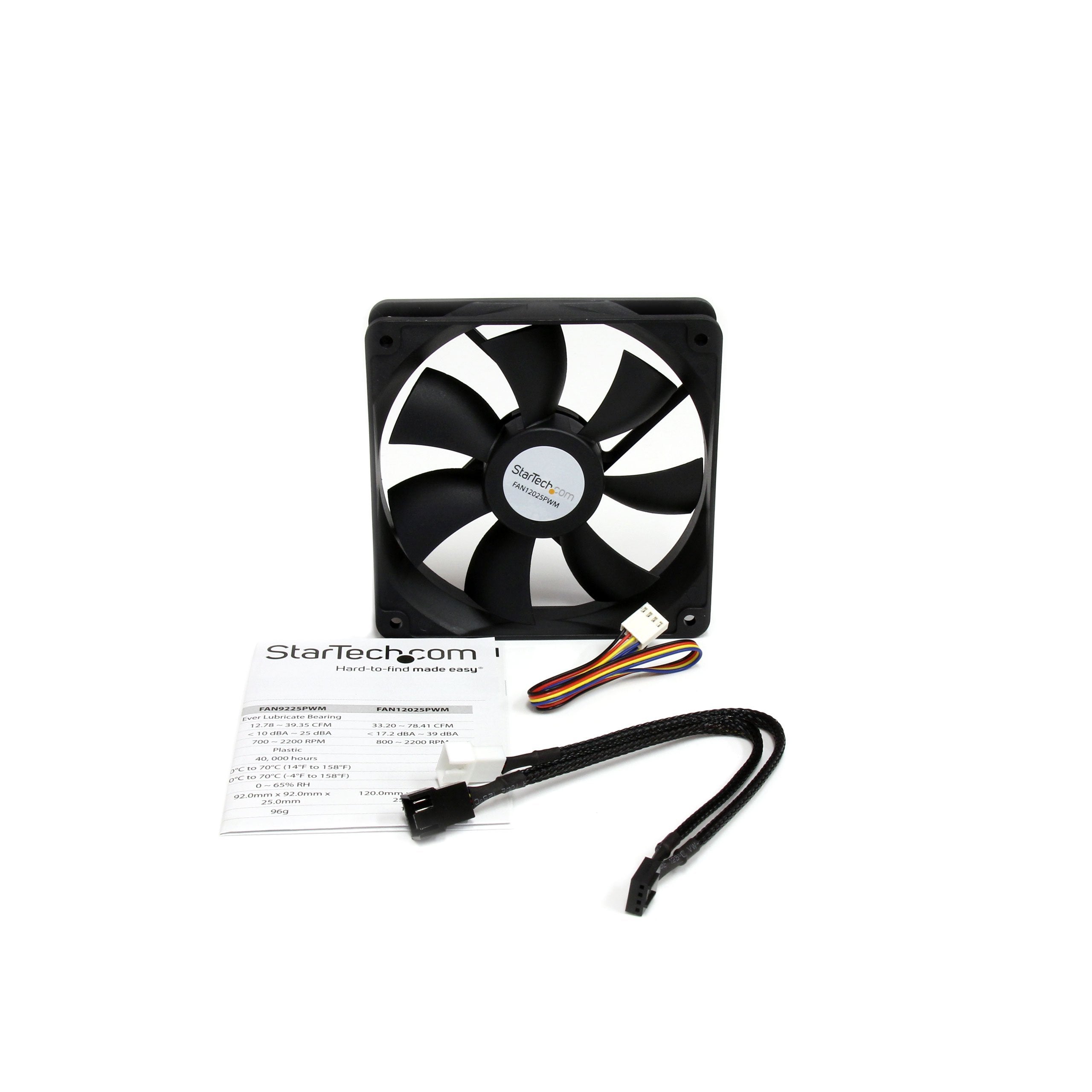 Startech.Com 120X25Mm Computer Case Fan With Pwm   Pulse Width Modulation Connector   Computer Cooling Fan   Pwm Fan   120Mm Fan