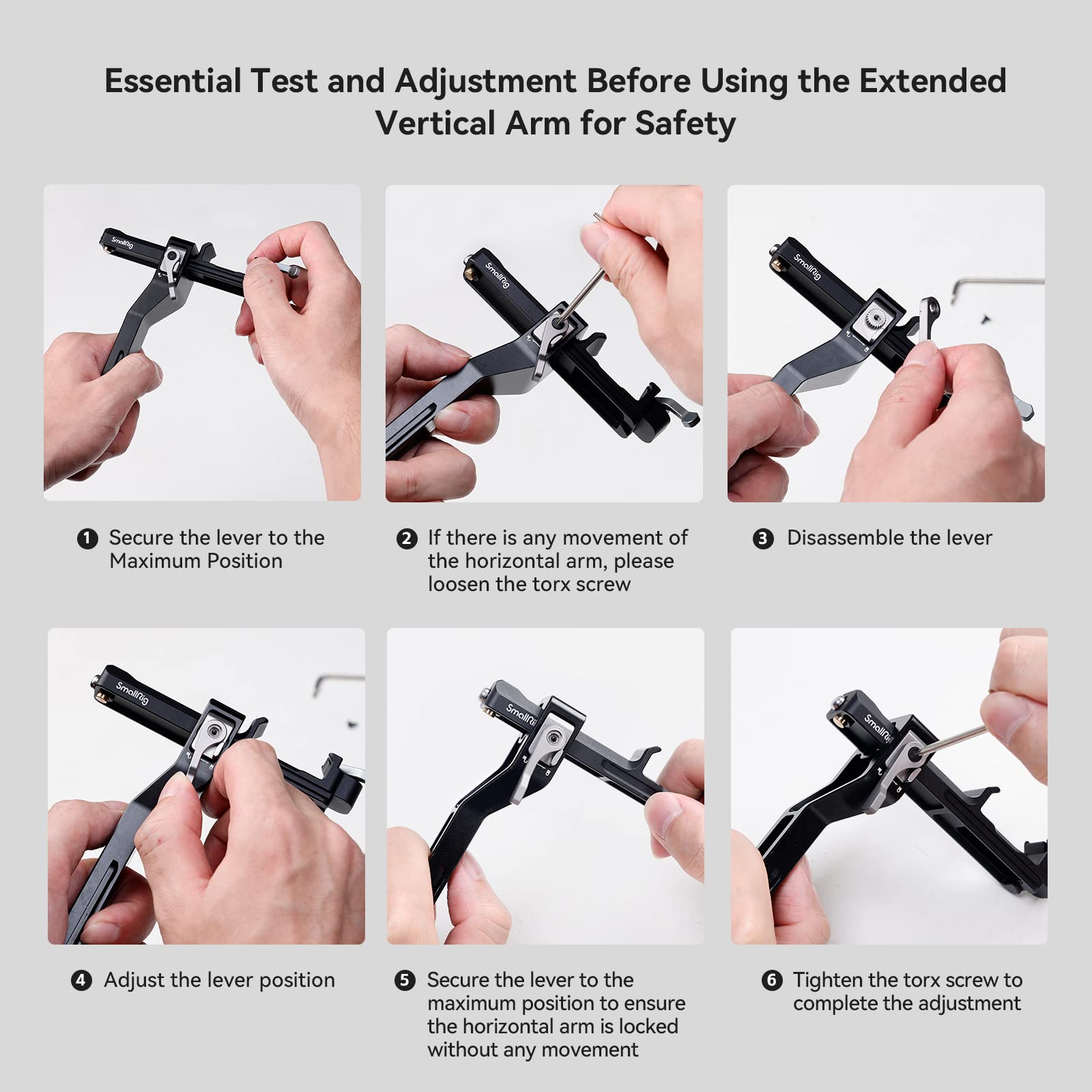 Smallrig Extended Vertical Arm For Dji Rs 3 Mini, Extension Mount Plate For Dji Rs 3 Mini - 4196