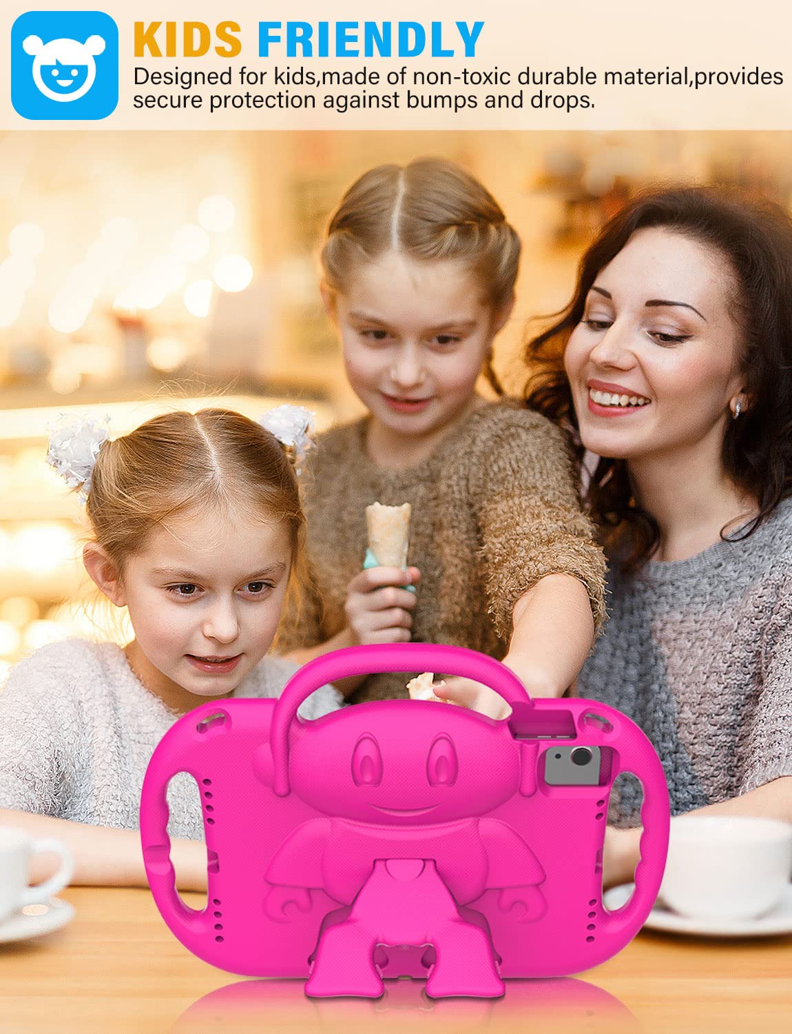 Suplik Kids Case For Ipad 10Th Generation & Air 11 (M2) 2024 & Air 5Th/4Th Gen 10.9& Pro 11, Durable Shockproof Case With Should