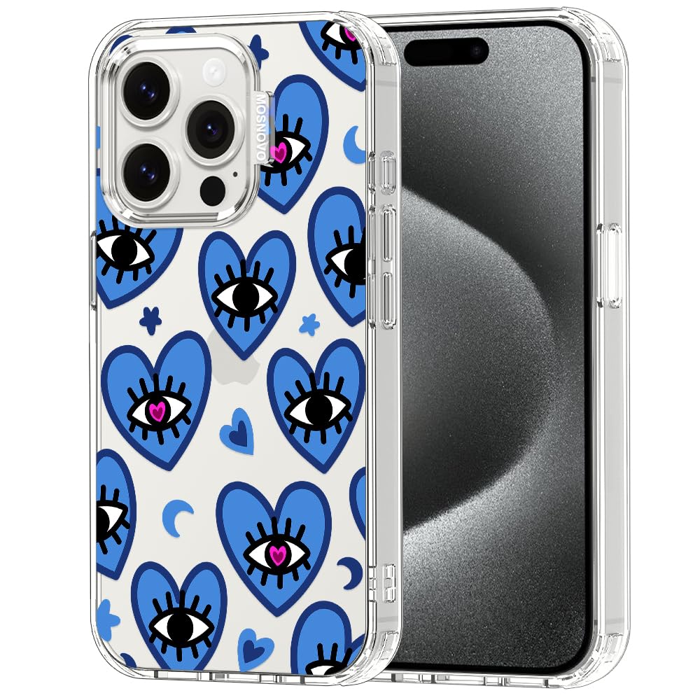 MOSNOVO for iPhone 15 Pro Case, Shockproof Military-Grade Protection 6.6ft Drop Tested, Clear Phone Case for iPhone 15 Pro, Velv