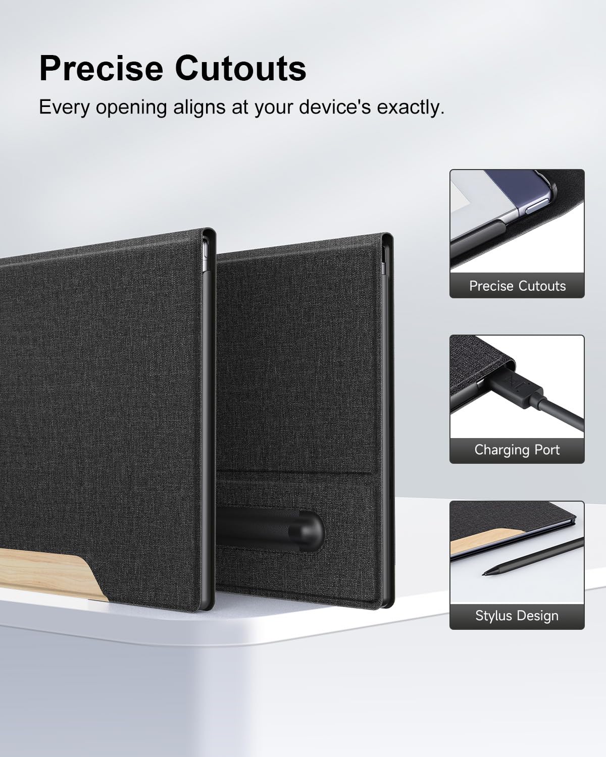 Ayotu Book Folio Case For Remarkable 2 Paper Tablet 10.3'' 2020 Released, Premuin Fabric Smart Cover With Pen Pocket, Stable Fol