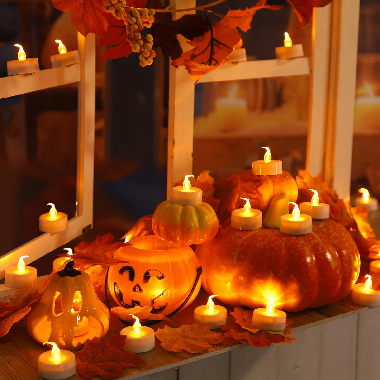 Topstone Led Candles With Remote And Timer,Warm Yellow Flameless Candles,Big Capacity Battery Operated Tea Light,Best For Weddin