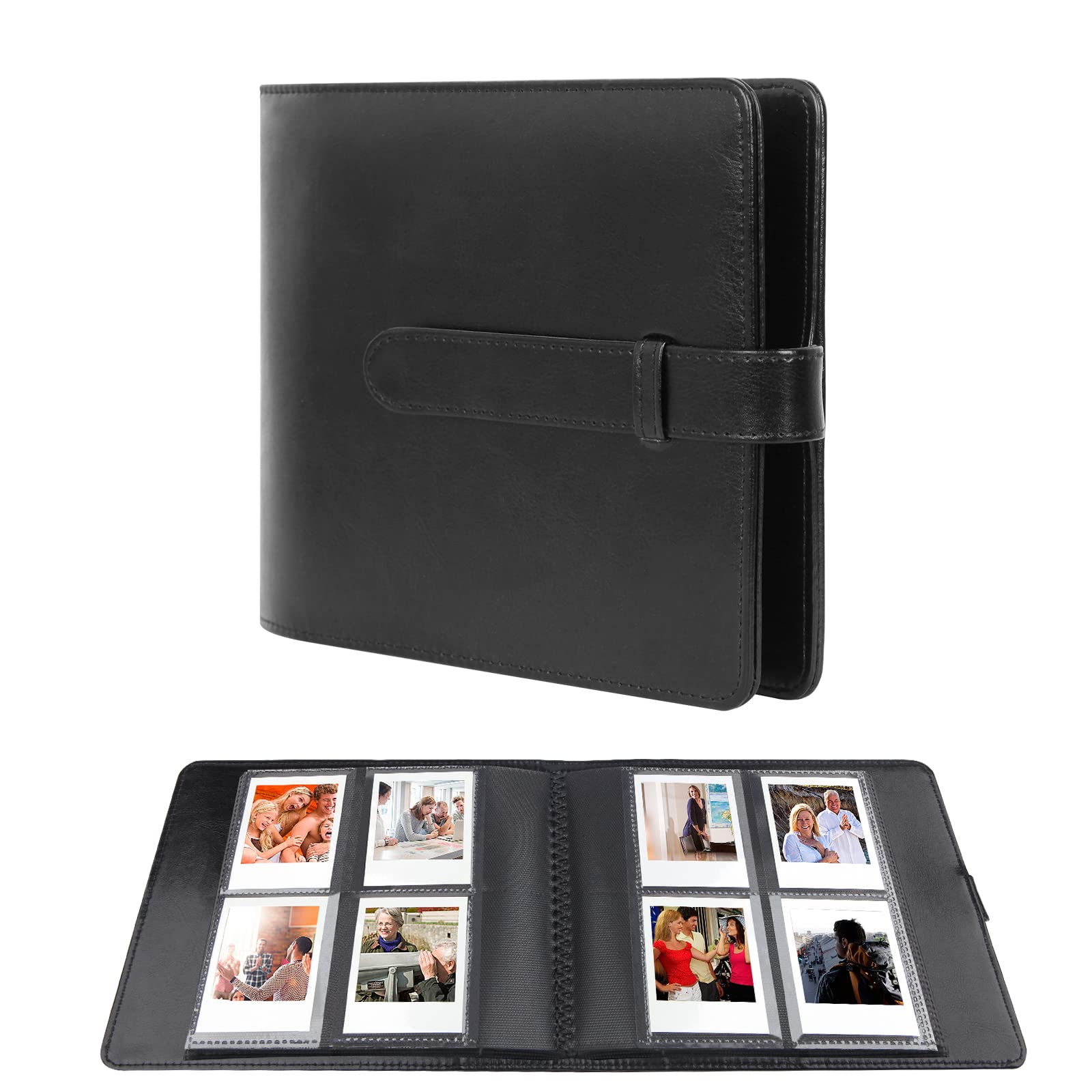 256 Photos Album For Polaroid Go Everything Box Camera And Instant Film,Polaroid Go Photo Album Book (Black)