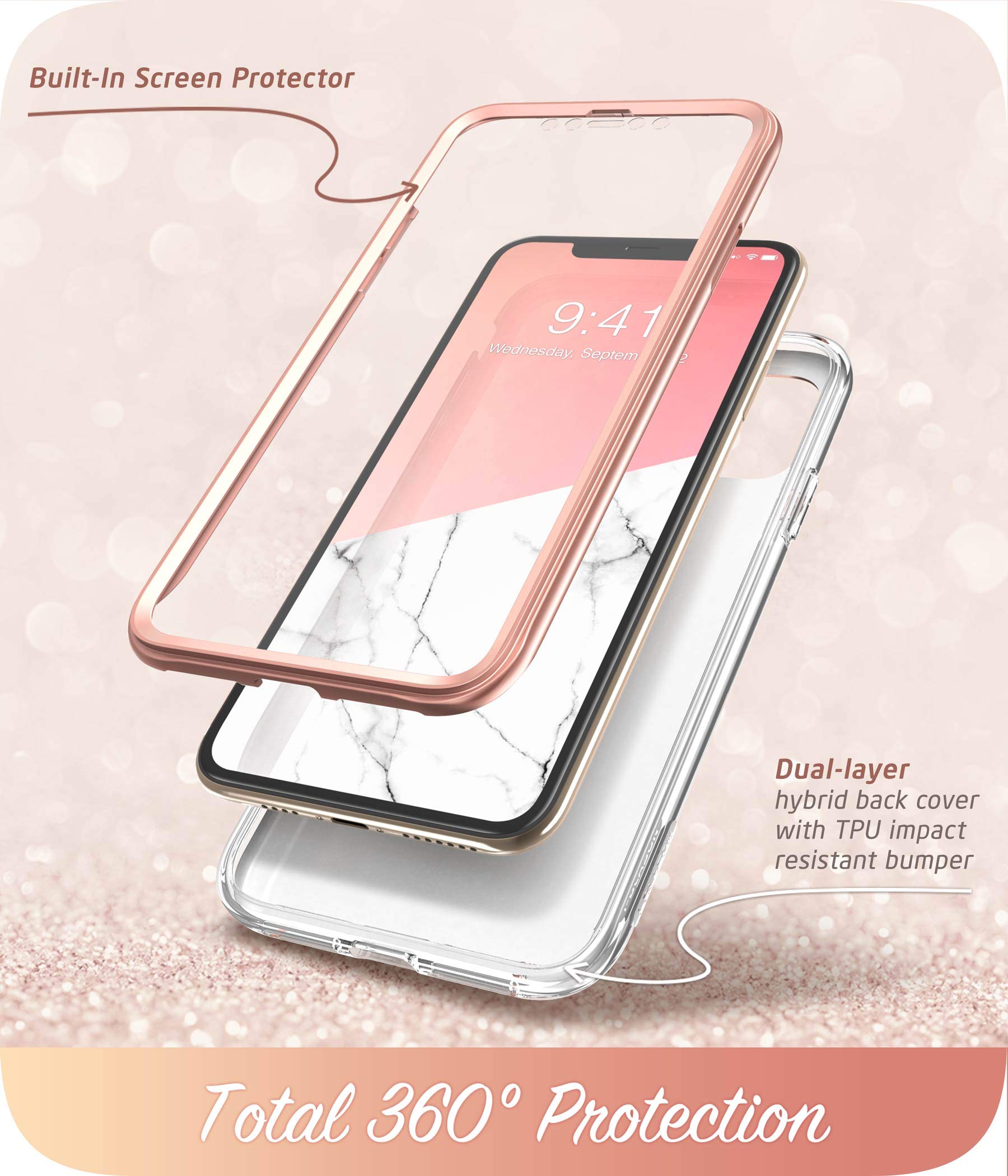 I Blason Cosmo Series Case For Iphone 11 Pro 5.8 Inch, Slim Full Body Stylish Protective Case With Built In Screen Protector (Ma