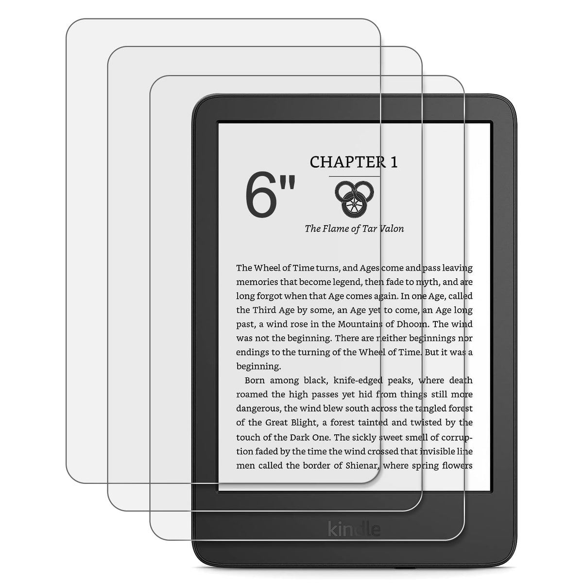 Cobak 3 Pack Anti-Glare Matte Screen Protector For 6'' Kindle 11Th Generation 2022 Released, Kobo Nia, And Pocketbook - High Cla