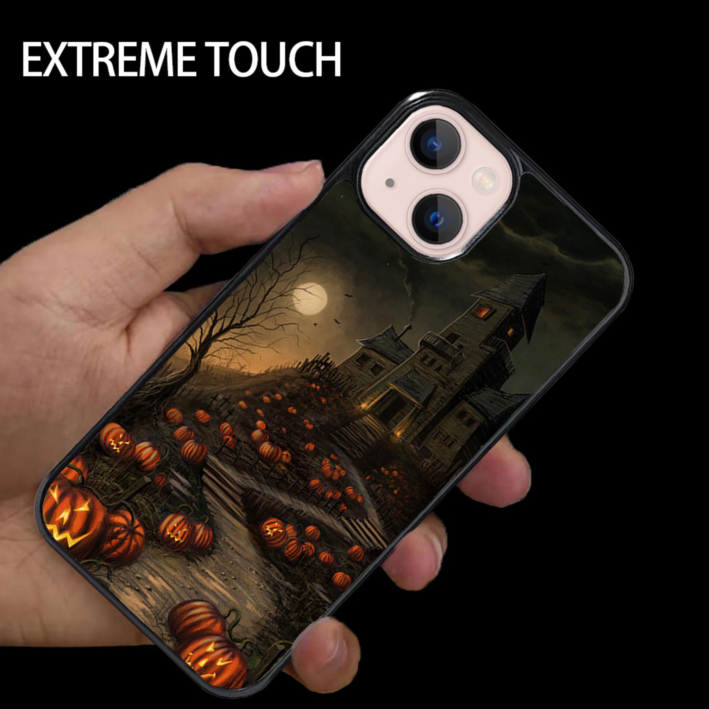Vuttoo For Iphone 14 Plus Case   Halloween Haunted House Pattern Phone Case   Tpu Shock Absorption Protection Phone Case