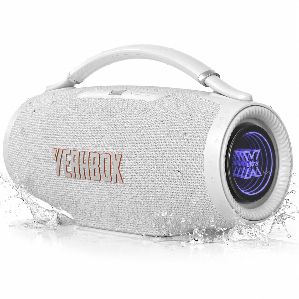 YEAHBOX Ultra 320 Bluetooth Party Speaker, 320W, 500W Peak (White)