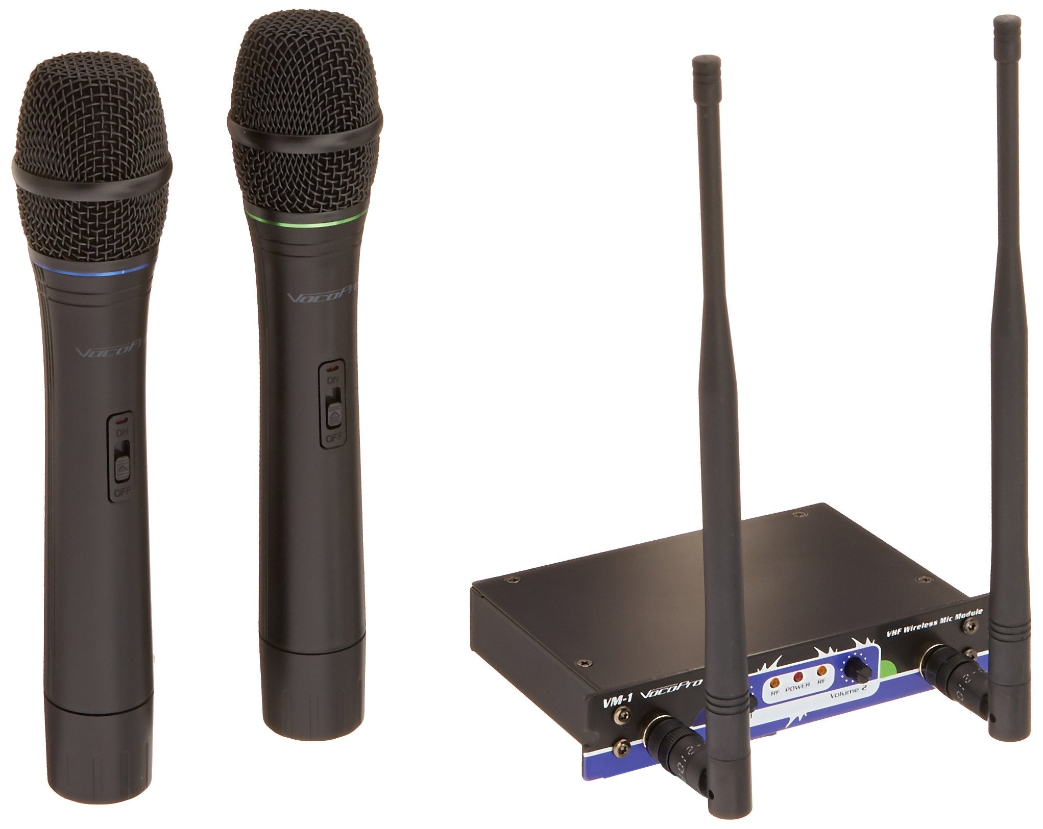 Vocopro Vhf Module 3   Optional 2 Channel Wireless Mic Module, 2 Wireless Microphones Included, Compatible With: Soundman, Champ