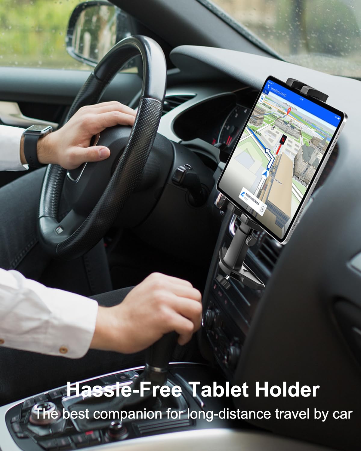 Woleyi Cd Slot Tablet Holder For Car   [Height Adjustable] Car Tablet Mount Cd Player, Ultra Sturdy Car Cd Tray Tablet Stand For