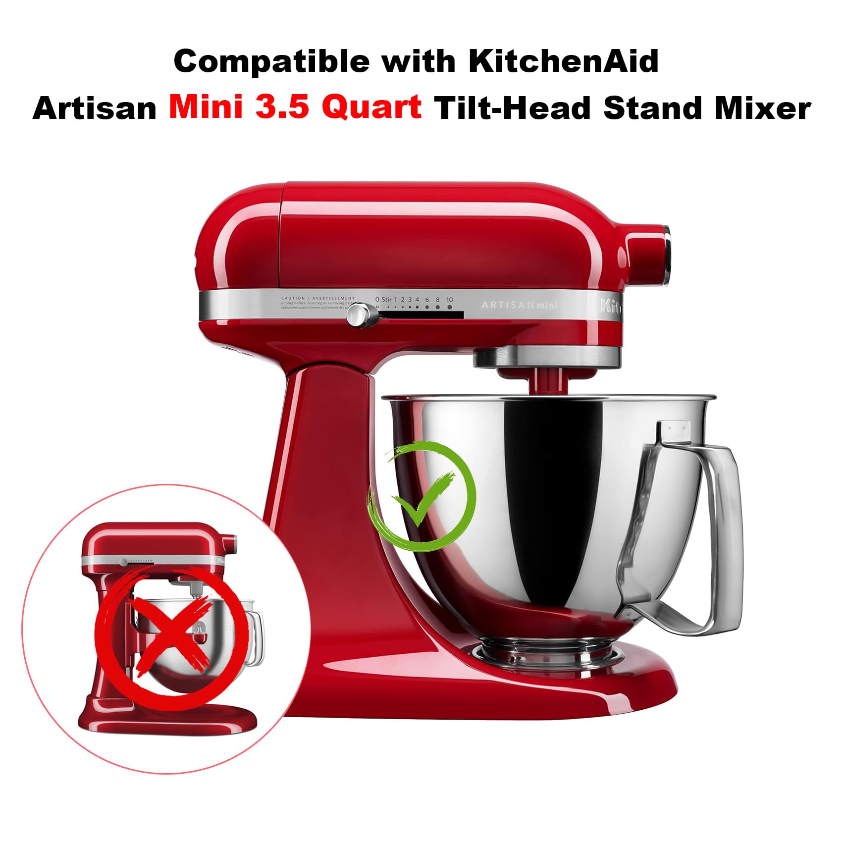 Bamboo Mixer Slider Mat For Kitchen Aid Artisan Mini 3.5 Quart Tilt Head Stand Mixer, Sliding Board Kitchen Appliance Storage At