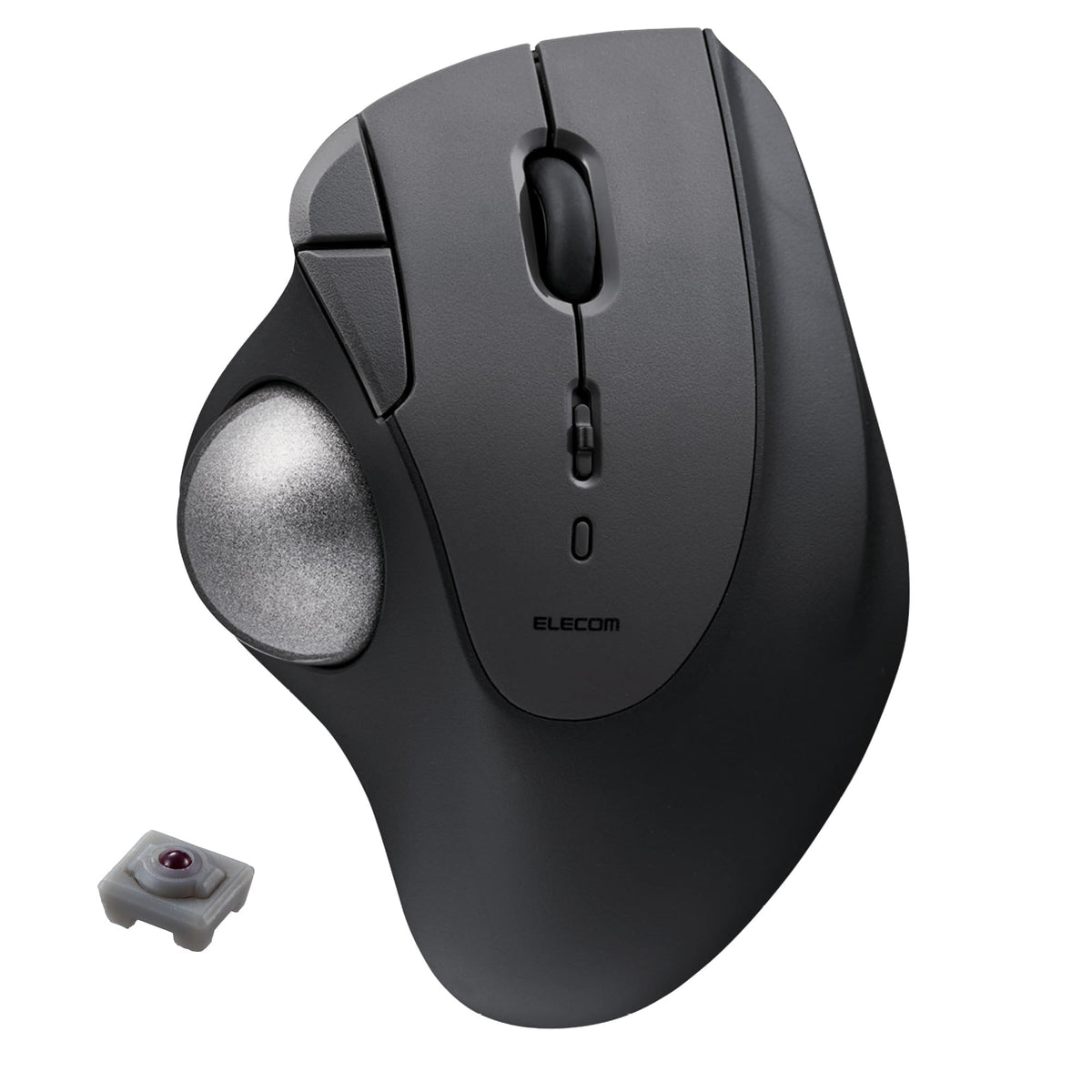 Elecom Ergonomic Comfort Design Trackball Ist Bluetooth 5.3, Smooth Tracking With Ruby Ball Bearing, 36Mm Ball, Thumb Control, Compatible For Windows, Pc, Mac, Ipados, And Android Black (M It10Brbk)