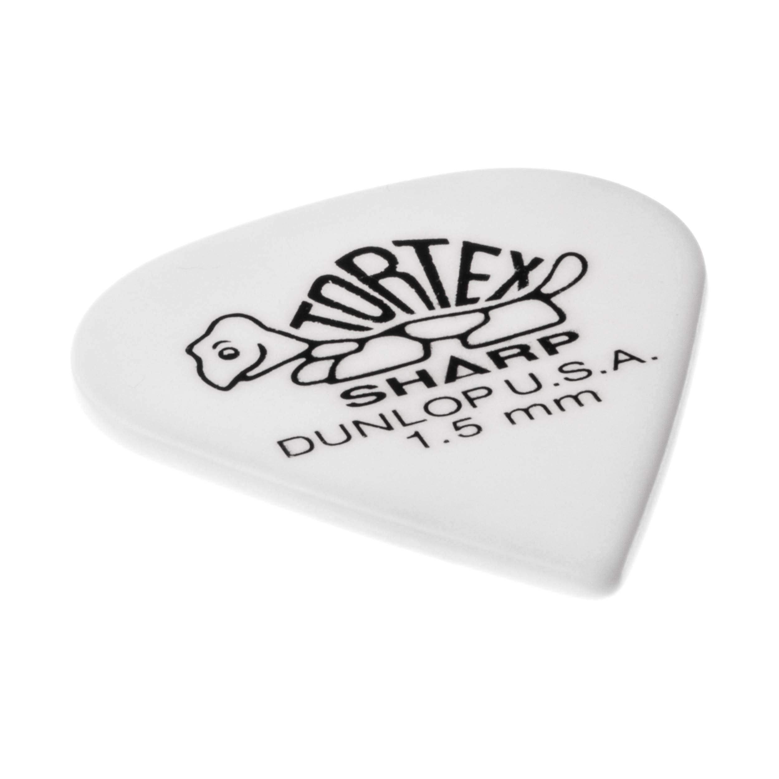 Dunlop Tortex Sharp Guitar Picks 1.50Mm White 72 Pack