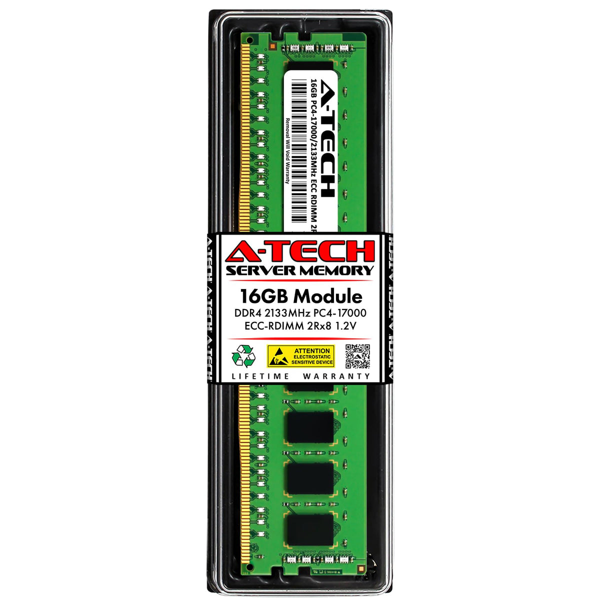 A Tech 16Gb Ddr4 2133Mhz Pc4 17000 Ecc Rdimm 2Rx8 1.2V Dual Rank Ecc Registered Dimm 288 Pin Server & Workstation Ram Memory Upg