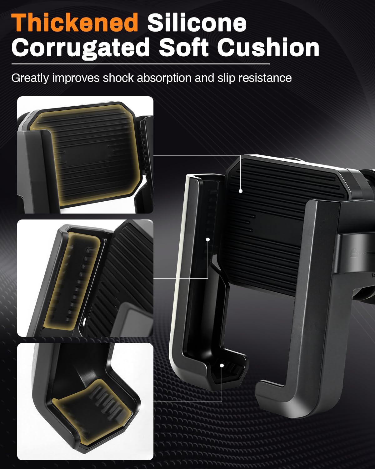 Justtop Motorcycle Phone Mount Holder,Bike Phone Mount Holder[Unobstructed Camera],For Iphone And More 4.7''-7'' Smartphones,Mot