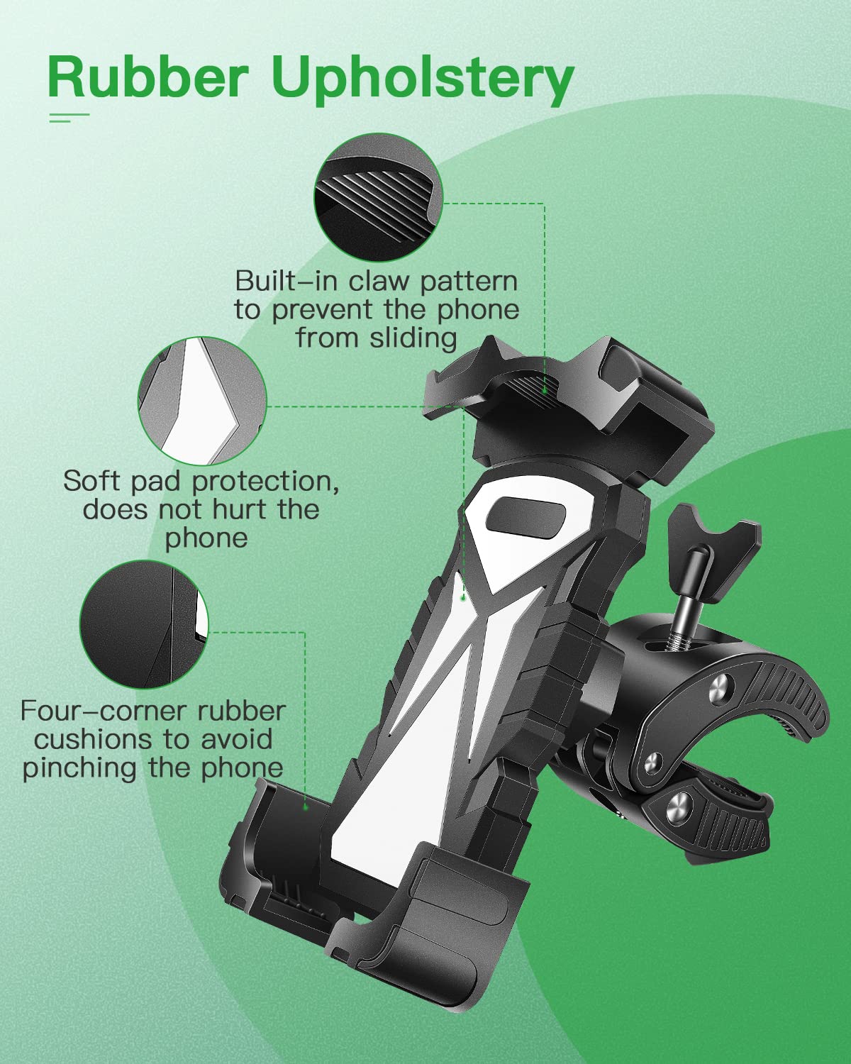 Ilvgolf Universal Phone Holder Golf Cart, Phone Mount For Bike, Bicycle, Push Cart, Boat, Car, Stroller, Motorcycle, Fits Most M