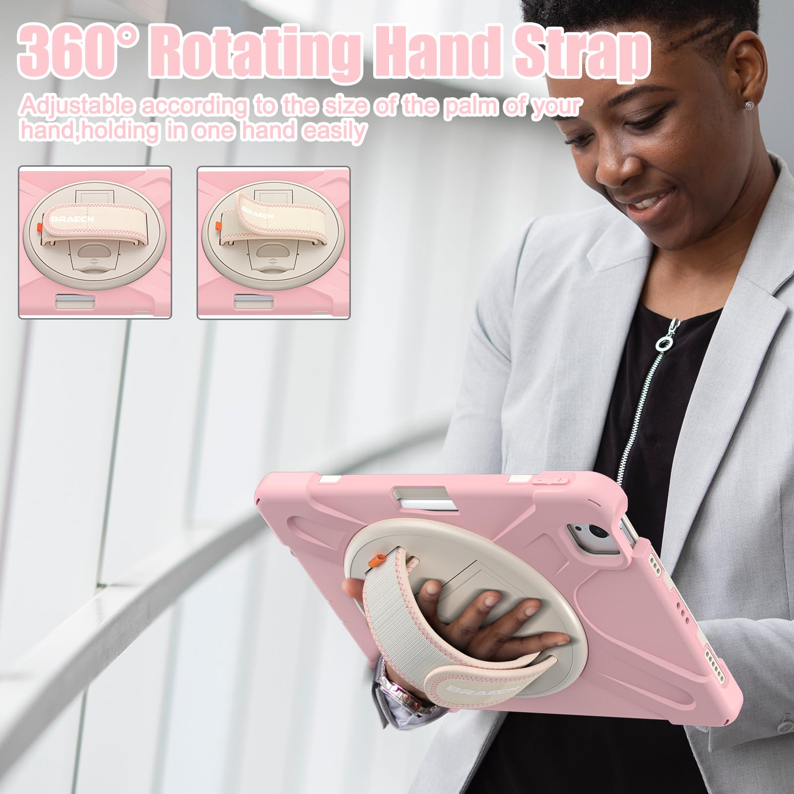 Braecnstock Kids Case For Apple Ipad Air 11 Inch 2024 6Th Gen Ipad Air 5Th 4Th Gen 10.9'' Ipad Pro 11 Inch 4Th 3Rd 2Nd 1St Gen W