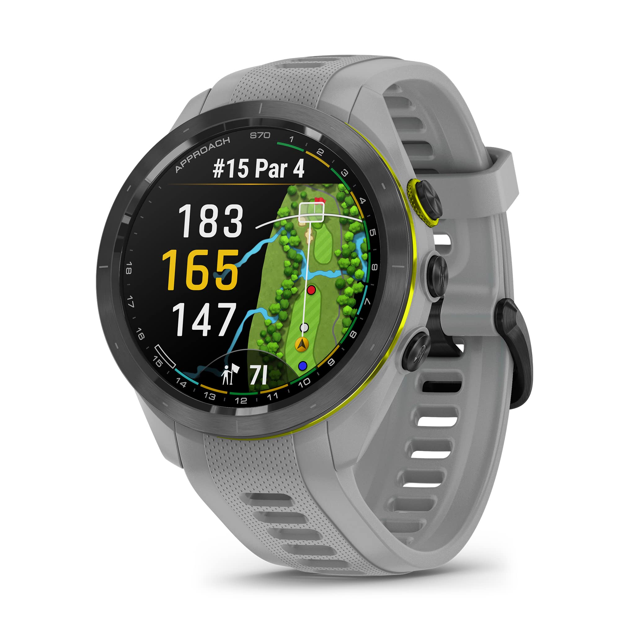 Garmin Approach S70, 42Mm, Premium Gps Golf Watch, Powder Gray