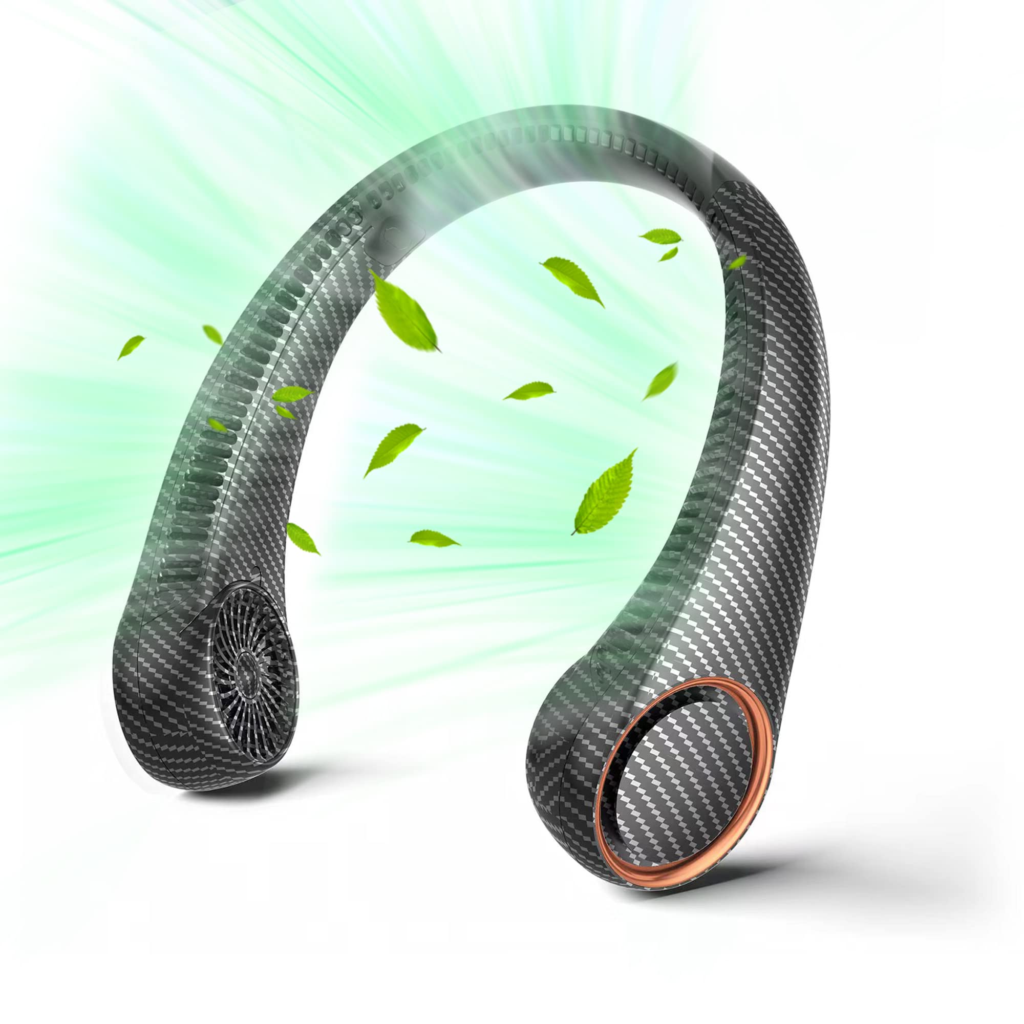 Portable Neck Fan, Hands Free Bladeless 360 Cooling Personal Fan,Wearable Quiet Fan For Outdoor Indoor, Gifts For Men Women, 400