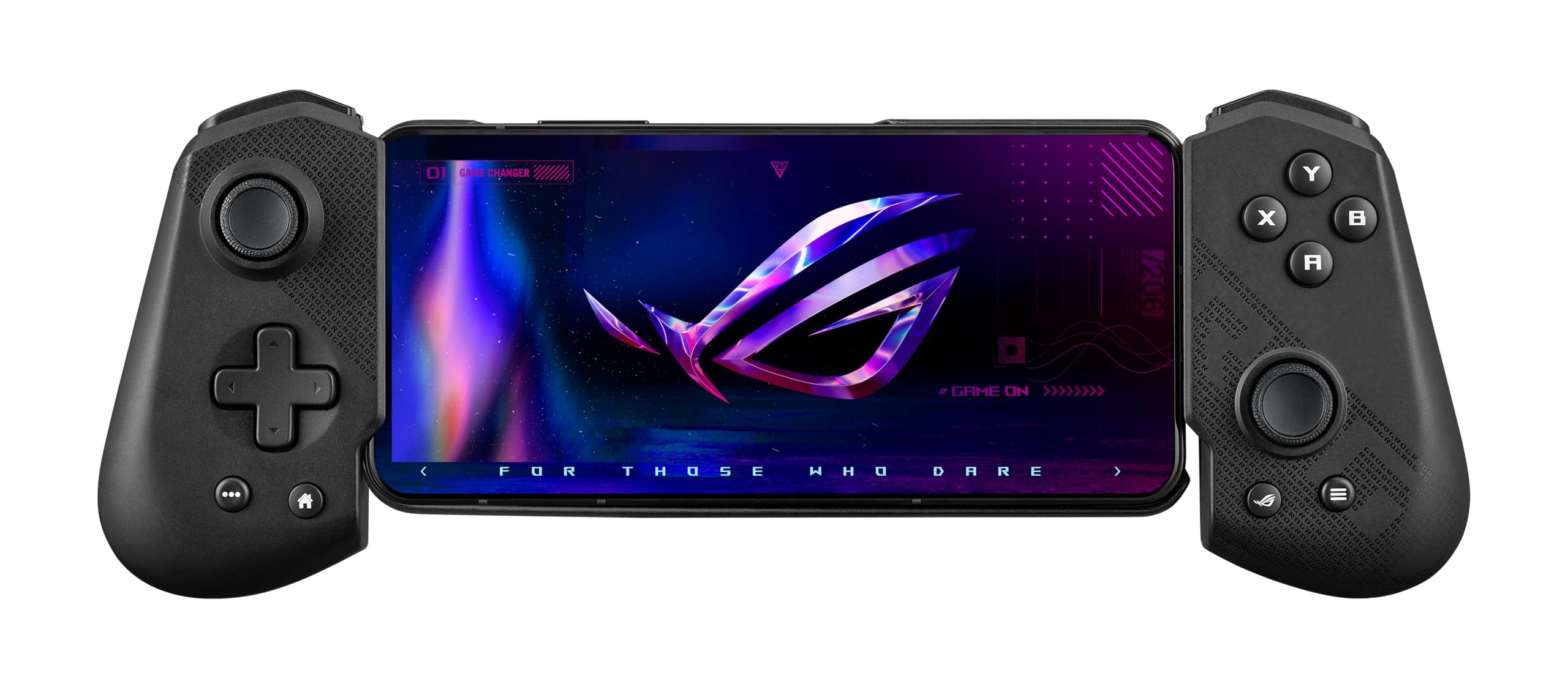 ASUS ROG Tessen Mobile Gaming Controller  Android Phones ONLY, Foldable, Compact, Wired USBC, Programmable, Fast Charging, RGB