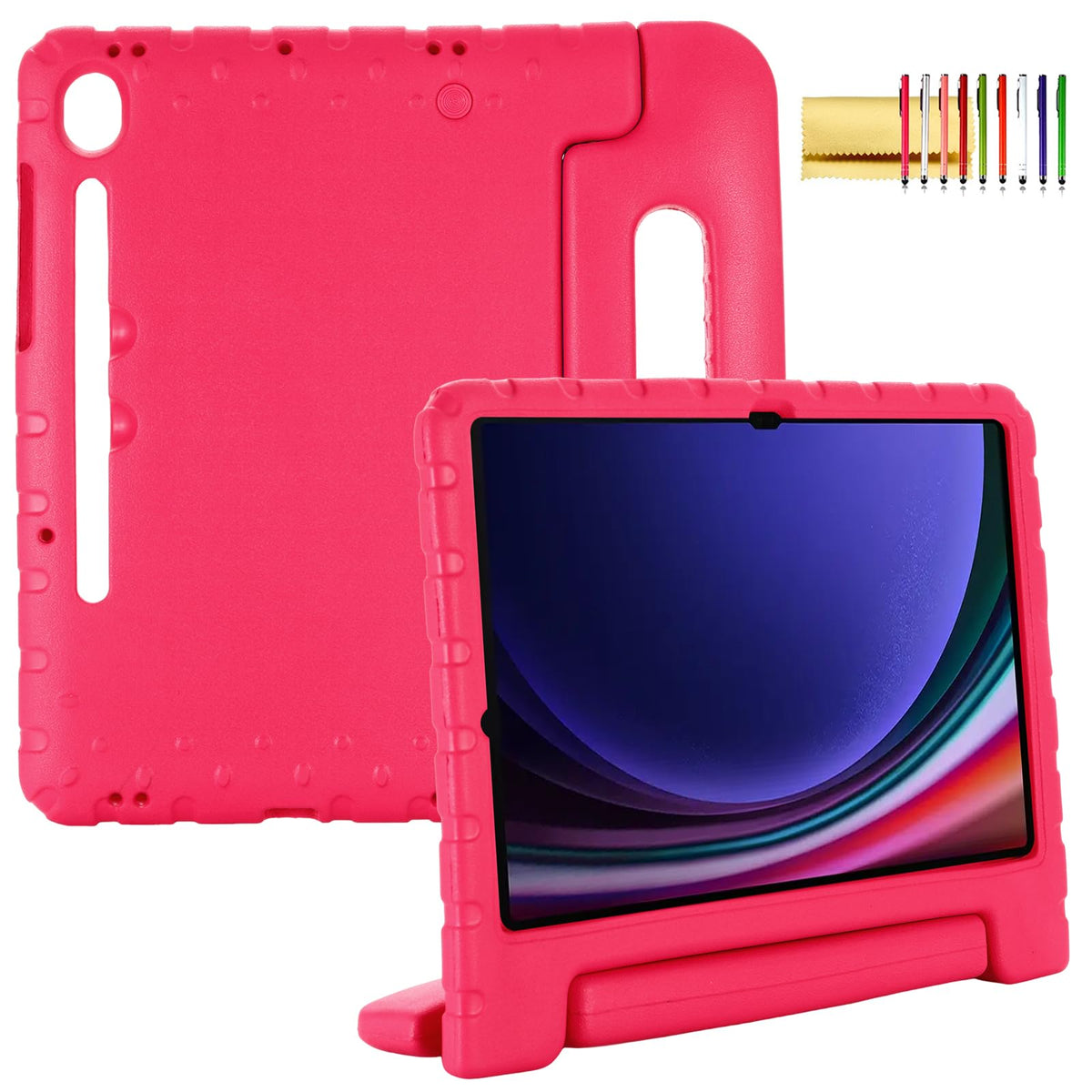 Kids Case For Samsung Galaxy Tab S9 11''/S9 Fe 10.9'', Techcircle Handle Stand Lightweight Eva Foam Bumper Protective Rugged Dro