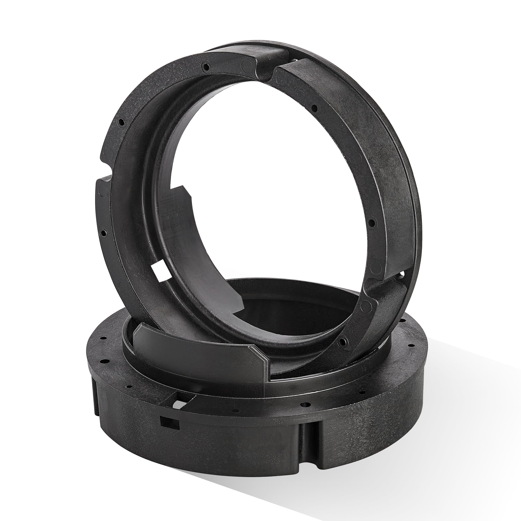 Red Wolf Car Door Speaker Adapter Bracket 6.5 Inch Fit Vw Volkswagen Passat Golf/Jetta/Beetle1999 2019, Porsche 2000 2006, Skoda 2005 2013 Install Aftermarket Speaker Adapter Spacer Ring