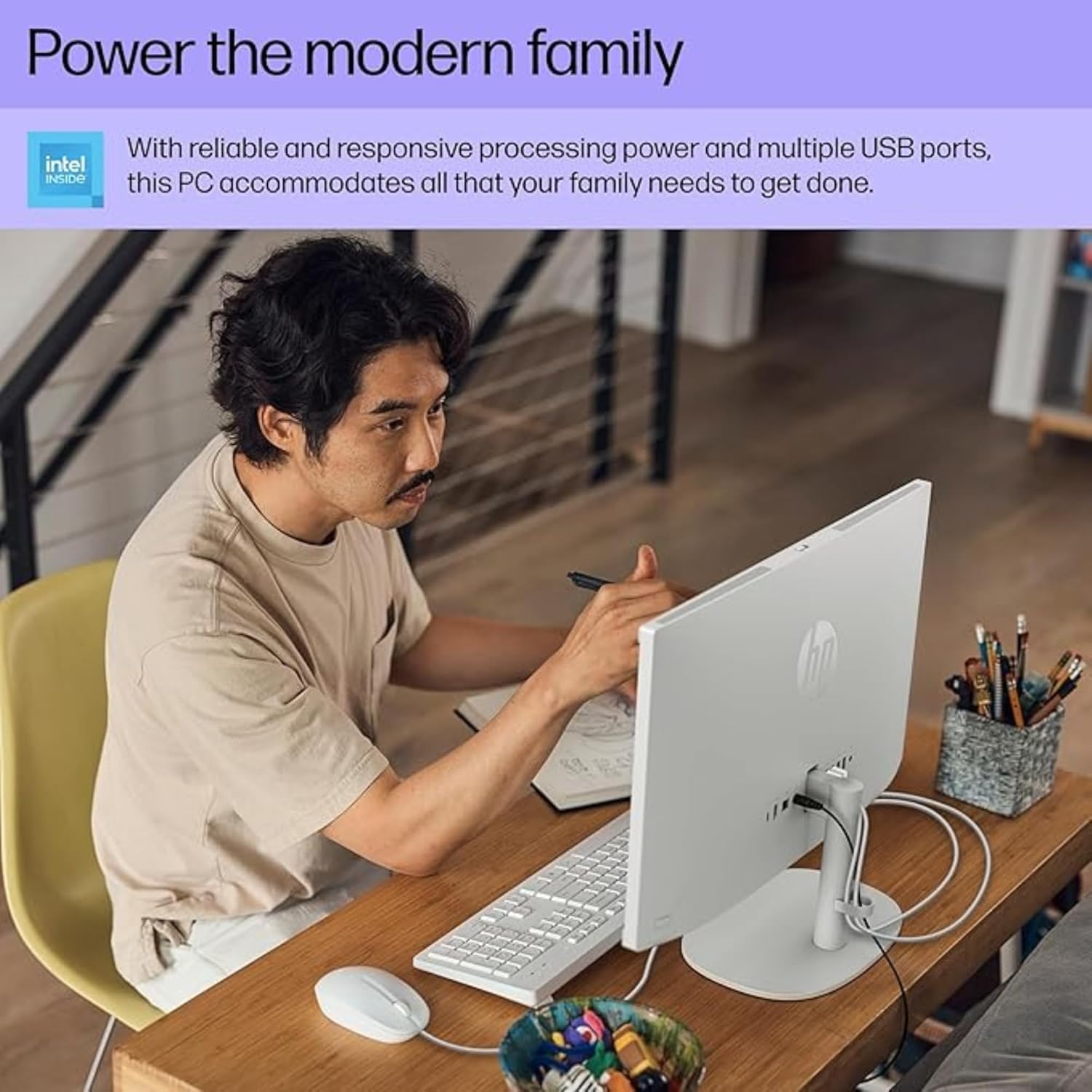 Hp 22 Inch All-In-One Desktop Pc  The New Version And Look  Microsoft Office License Included  32 Gb Ram  1 Tb Pcie Ssd  Fhd Dis