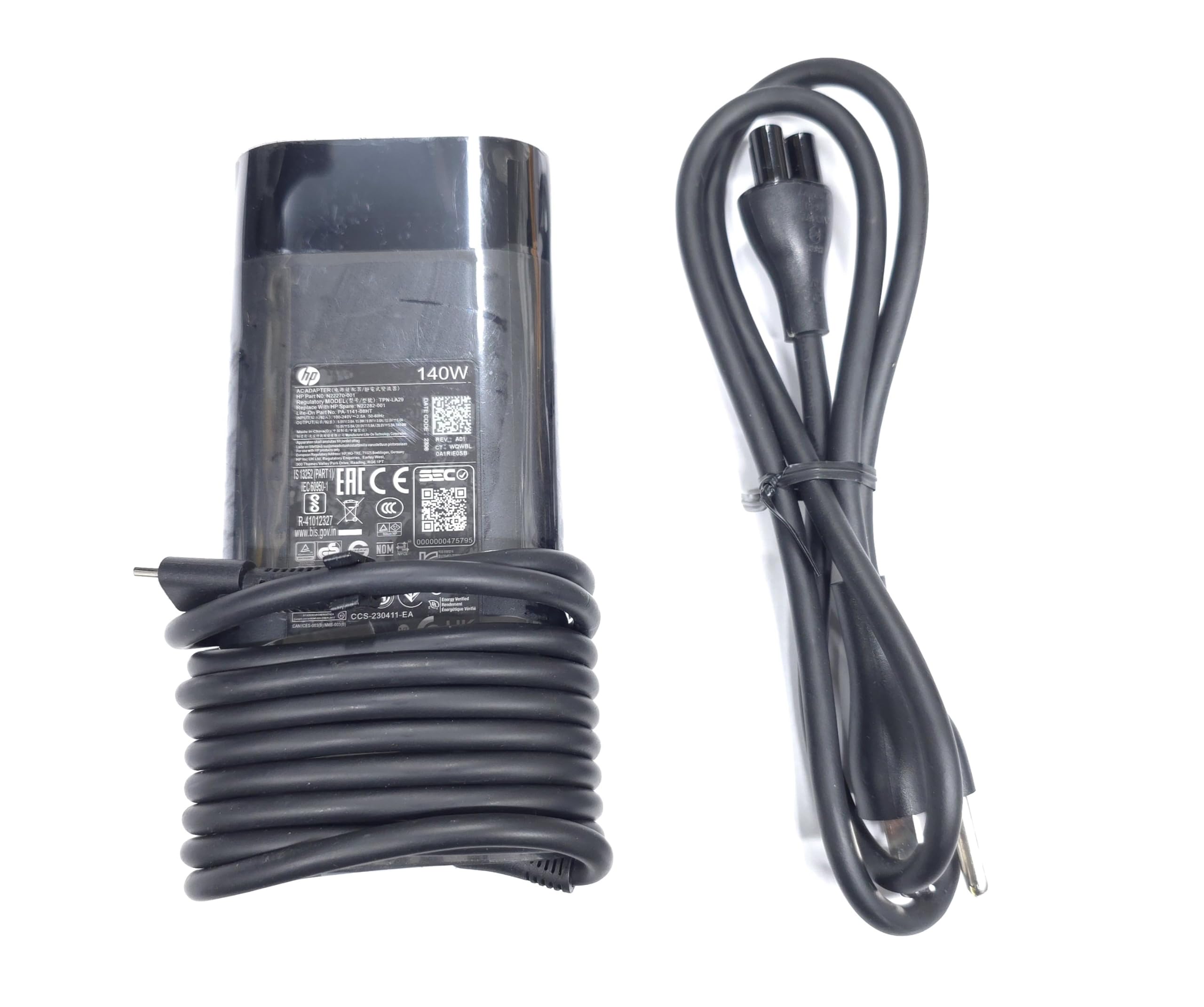 Hp 140W Usb C Ac Adapter For Hp Omen Transcend Laptop 14-Fb0000 Rtx 4050 4060 Hp Spectre X360 16-Aa0000 Ultra 7 Rtx 4050,Tpn-La2