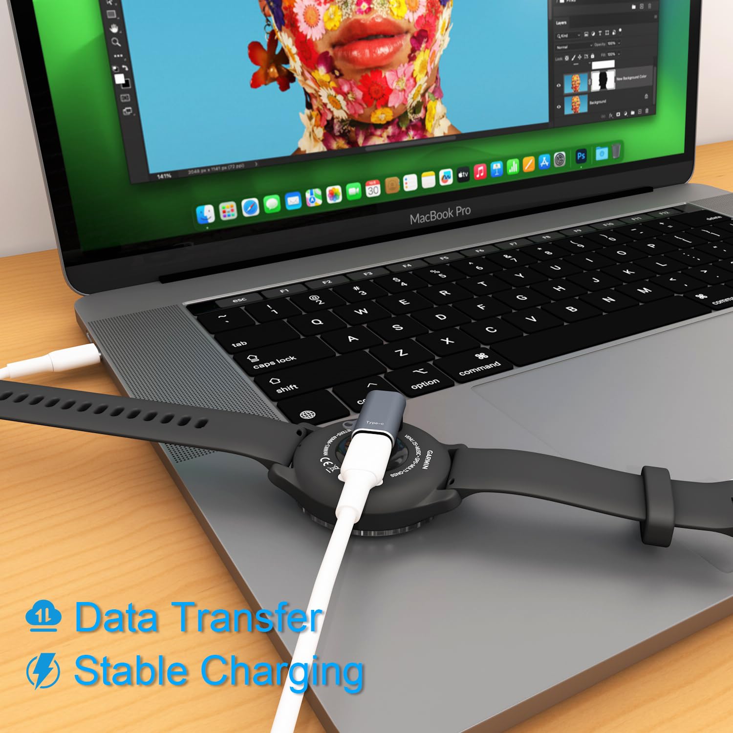 Charger Adapter For Garmin Watch (3 Pack), Usb C Watch Cable Converter For Fenix 8/7/7X/7S,Vivoactive 5/4/4S,Forerunner 965/265/