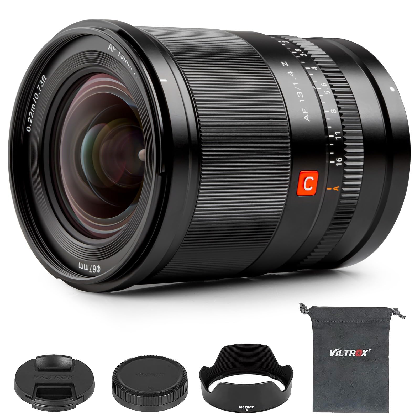 VILTROX 13mm f/1.4 F1.4 Z-Mount APS-C Lens, Ultra Wide Angle Autofocus Prime Lens for Nikon Z-Mount Camera Z5 Z50 Z6 Z6II Z7 Z7I