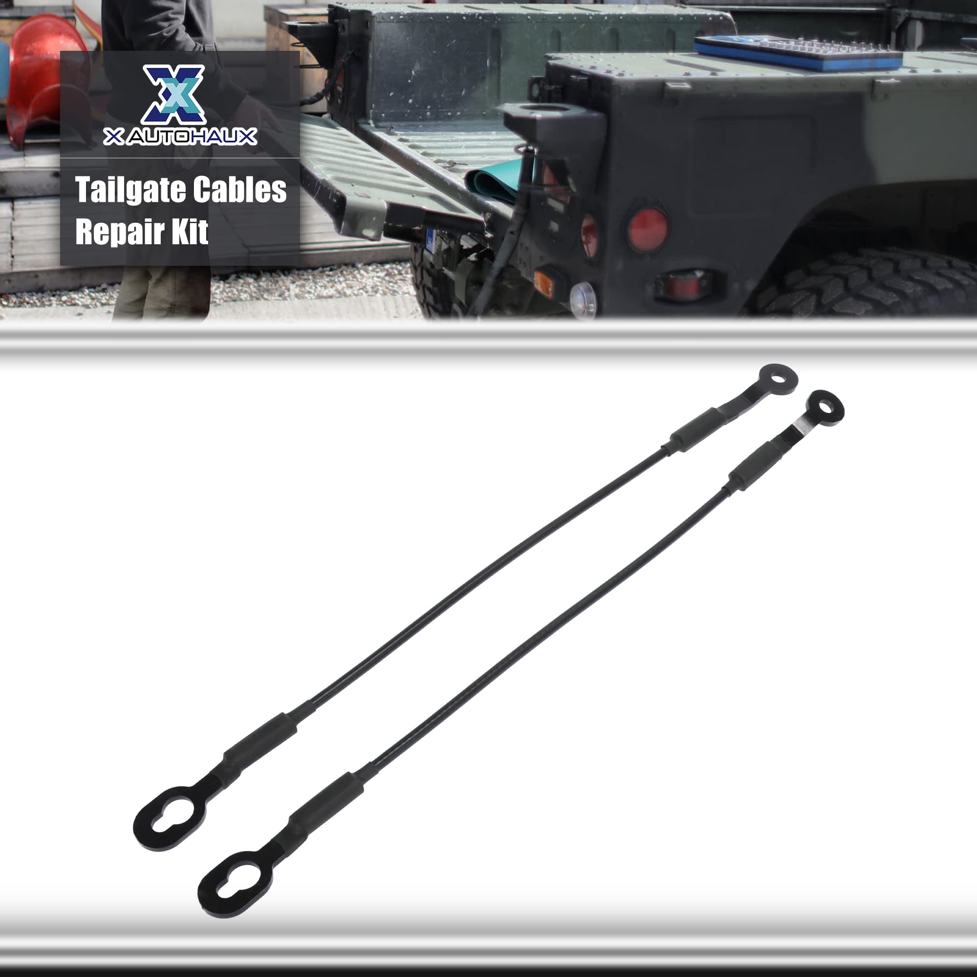 X Autohaux Pair Rear Tailgate Cables Lift Gate Support Straps Pickup For Chevy S10 1994 1998 2000 2004 38534 15683449