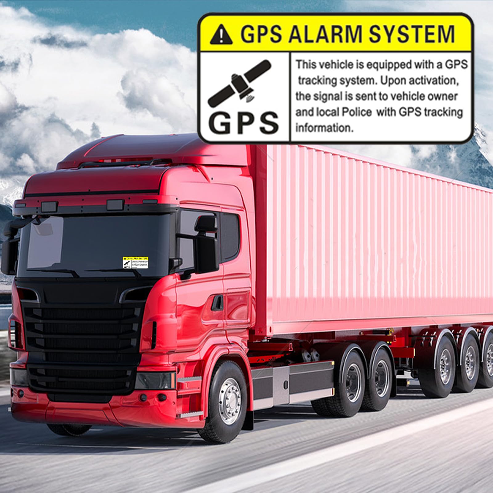 12 Pcs Gps Tracking Sticker For Cars, Self Adhesive Track Stickers, Pvc Car Tracker Warning Stickers, Gps Tracker Sticker For Mo