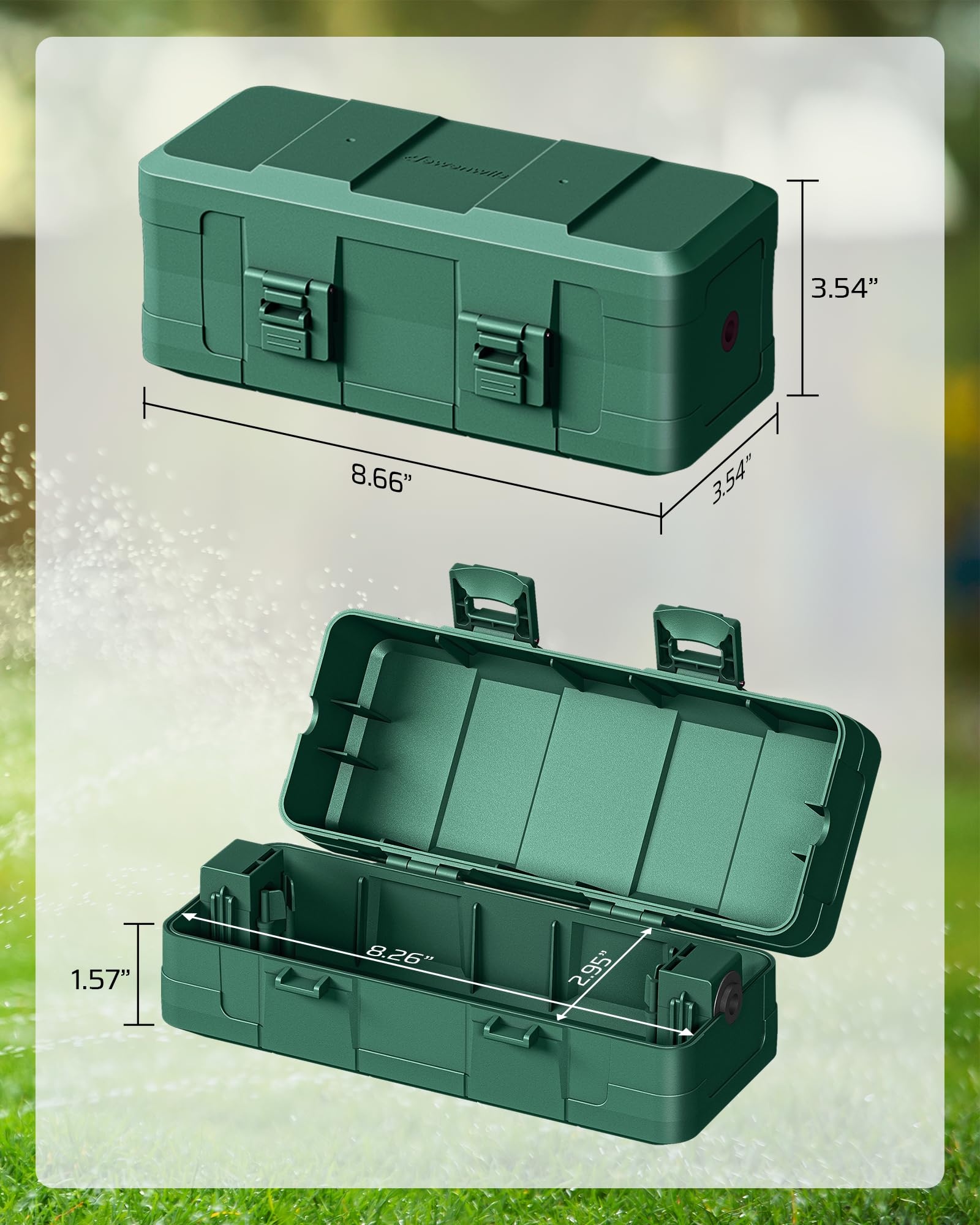 Dewenwils [3 Pack] Outdoor Extension Cord Cover, Weatherproof Connection Box With Pp Material, Waterproof Electrical Cord Protec