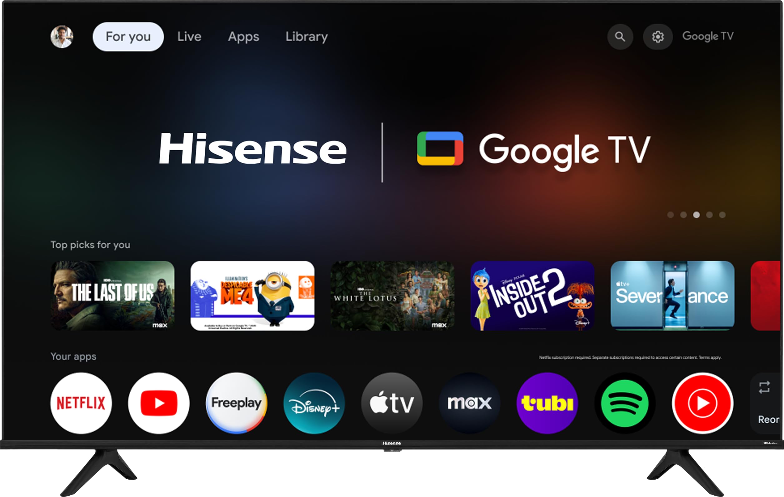 Hisense 70Inch Class A6 Series 4K Uhd Smart Google Tv With Alexa Compatibility, Dolby Vision Hdr, Dts Virtual X, Sports & Game 