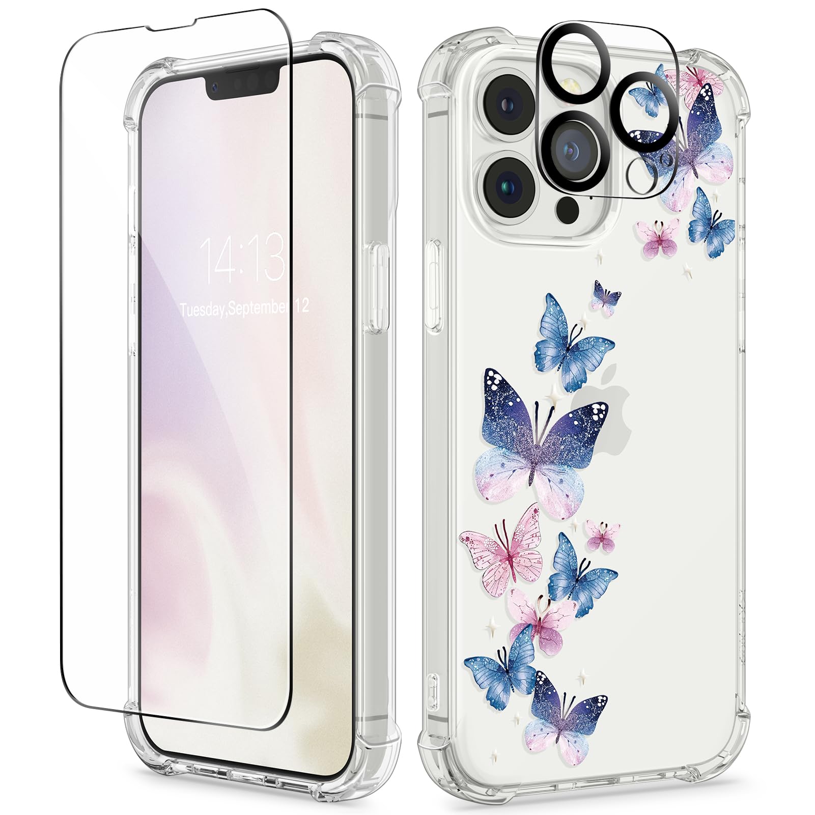 GVIEWIN for Phone Case (Colorful Butterfly)