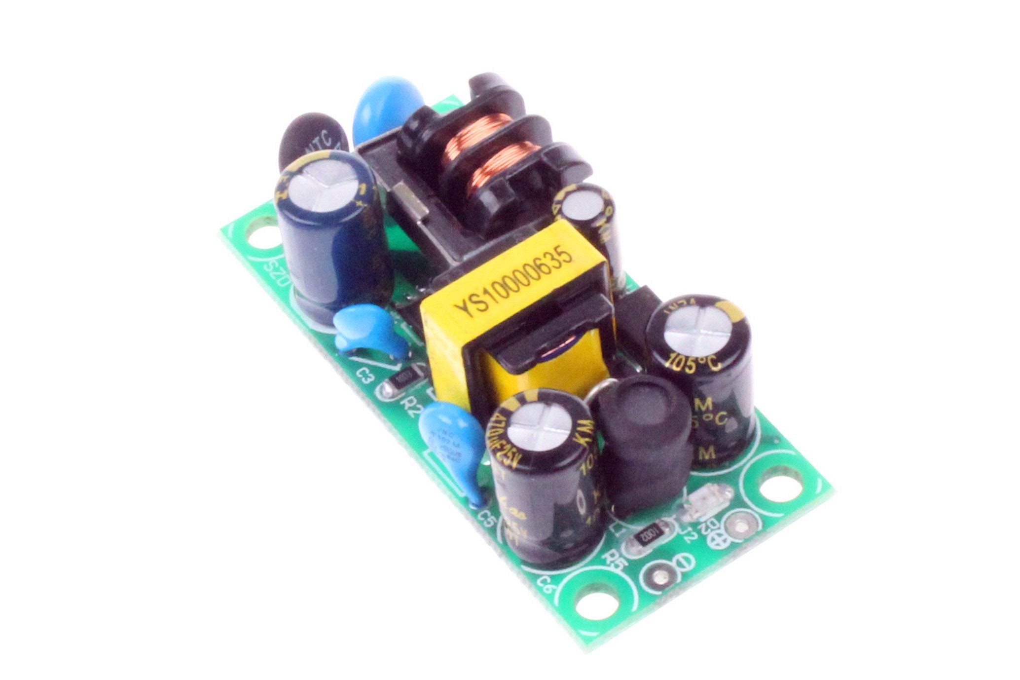 Noyito Ac To Dc Precision Buck Power Supply Module Ac 120V 100V 264V To 12V 500Ma Isolated Step Down Dc Module (12V 500Ma) Green