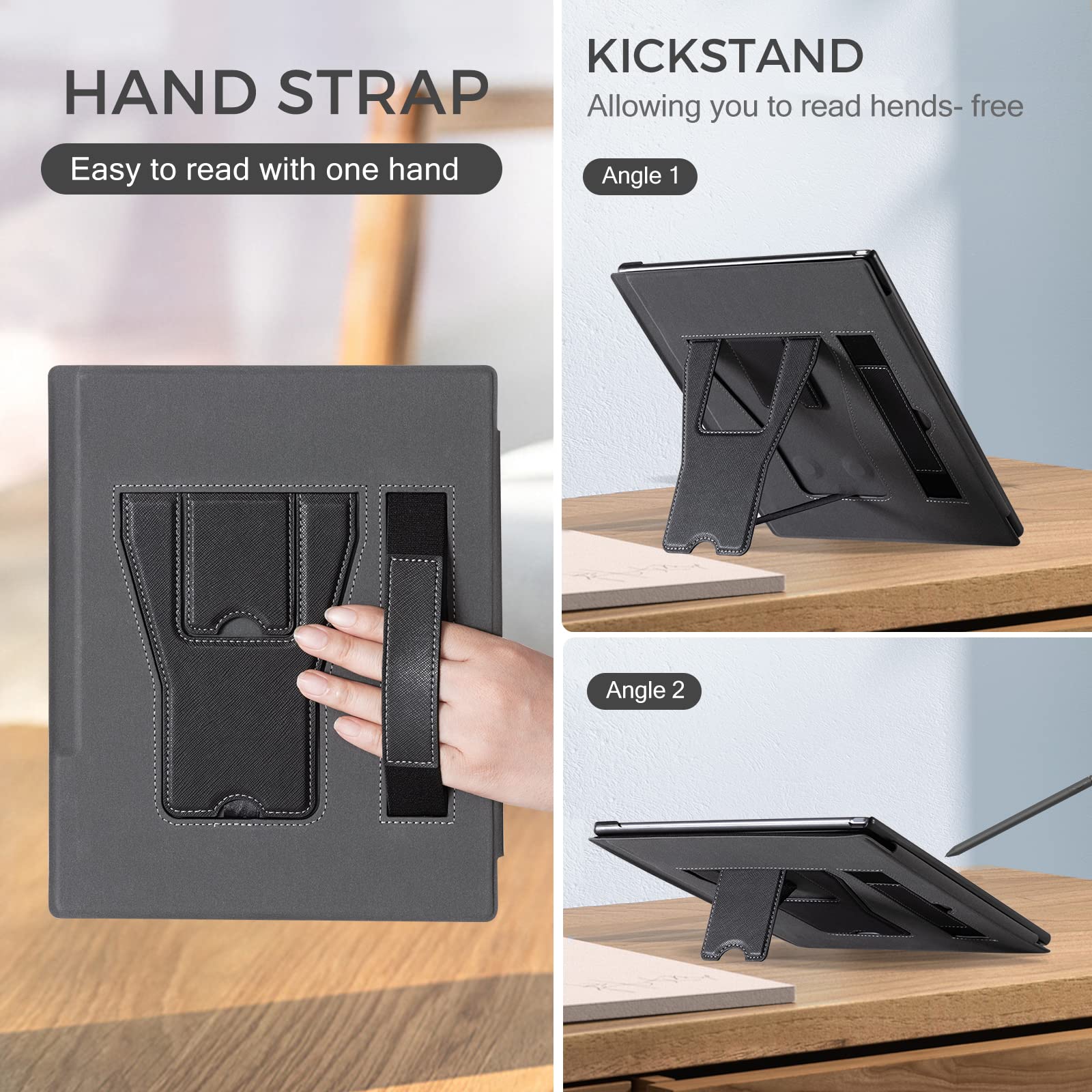 Cobak Case For Remarkable 2 Paper Tablet With Two Viewing Angles  Lightweight And Hard Back Shell Protective Book Folio Cover Wi