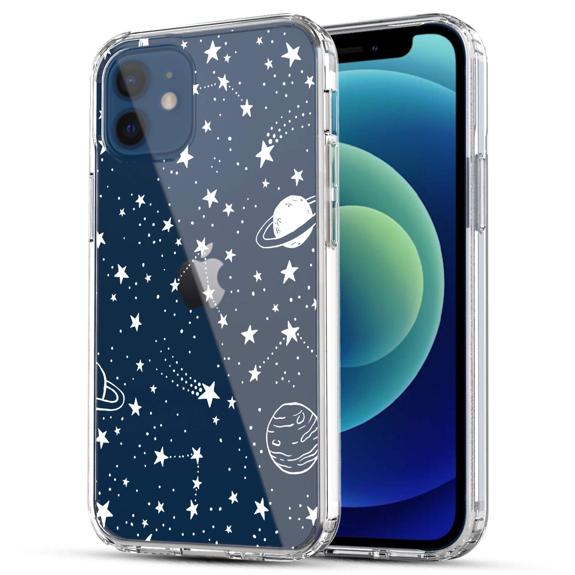 Ranz Compatible With Iphone 12 Mini 5G Case, Anti Scratch Shockproof Series Clear Hard Pc+ Tpu Bumper Protective Cover Case For