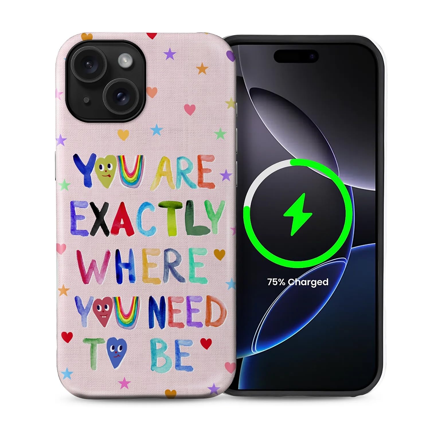 casesok for iPhone 15 Plus Case,Compatible with MagSafe,Dual-Layer Hard Shell + Silicone Cover,Full Body Protection Shockproof C