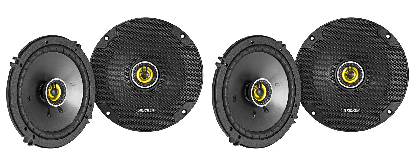 Kicker (4) 46Csc654 Csc65 6.5'' 6 1/2'' 300W 4 Ohm Car Audio Coaxial Speakers