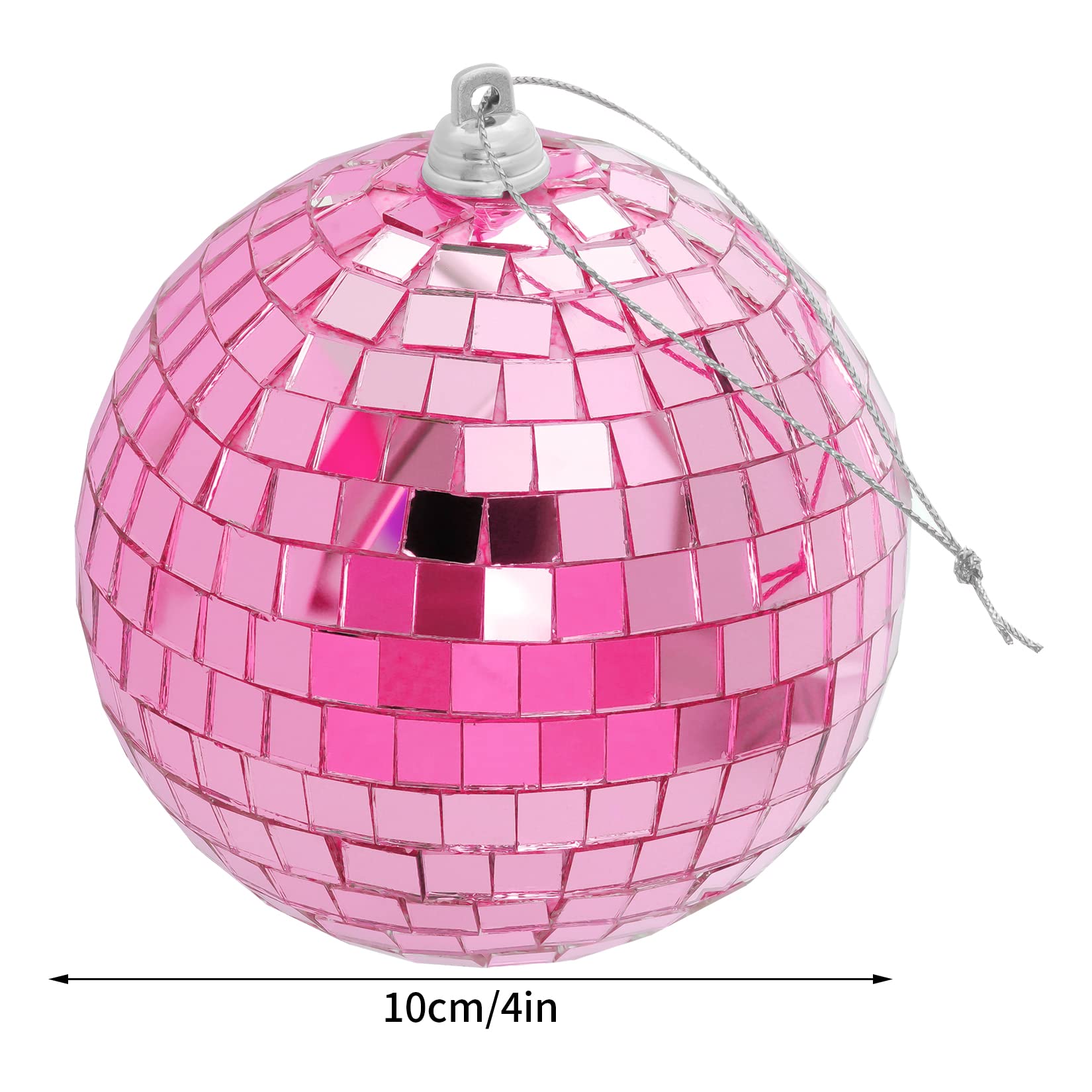 2 Pieces Disco Mirror Balls Hanging Ball For 50S 60S 70S Disco Dj Light Effect Party Home Decoration Stage Props School Festival