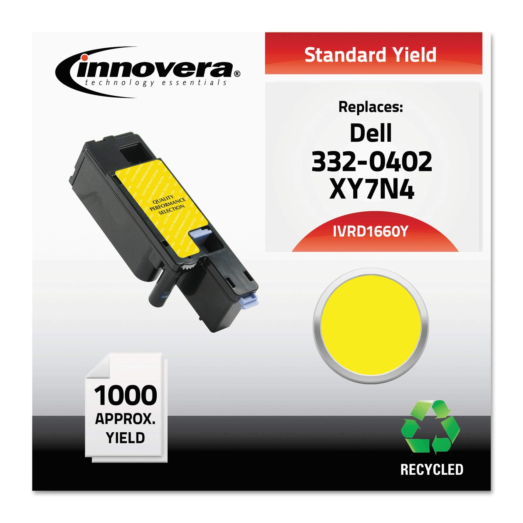 Innovera Remanufactured Yellow Toner, Replacement For 332 0402, 1,000 Page Yield
