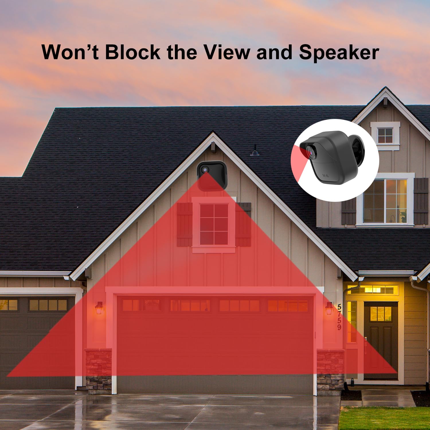 Silicone Case Cover For All New Blink Outdoor 4 (4Th Gen)   Weatherproof Protective Skin Cover With Hat Brim For All New Blink O