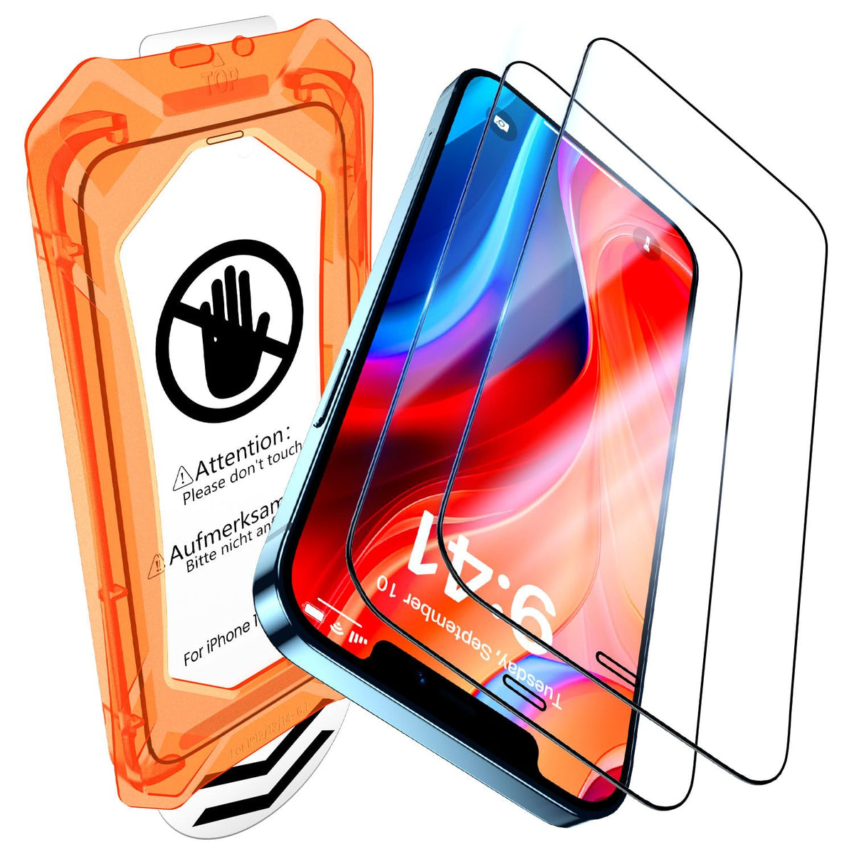 Uniqueme For Iphone 12 / Iphone 12 Pro Screen Protector - [Military Grade Shatterproof & 9H+ Hardness] Screen Protector 12 Pro T