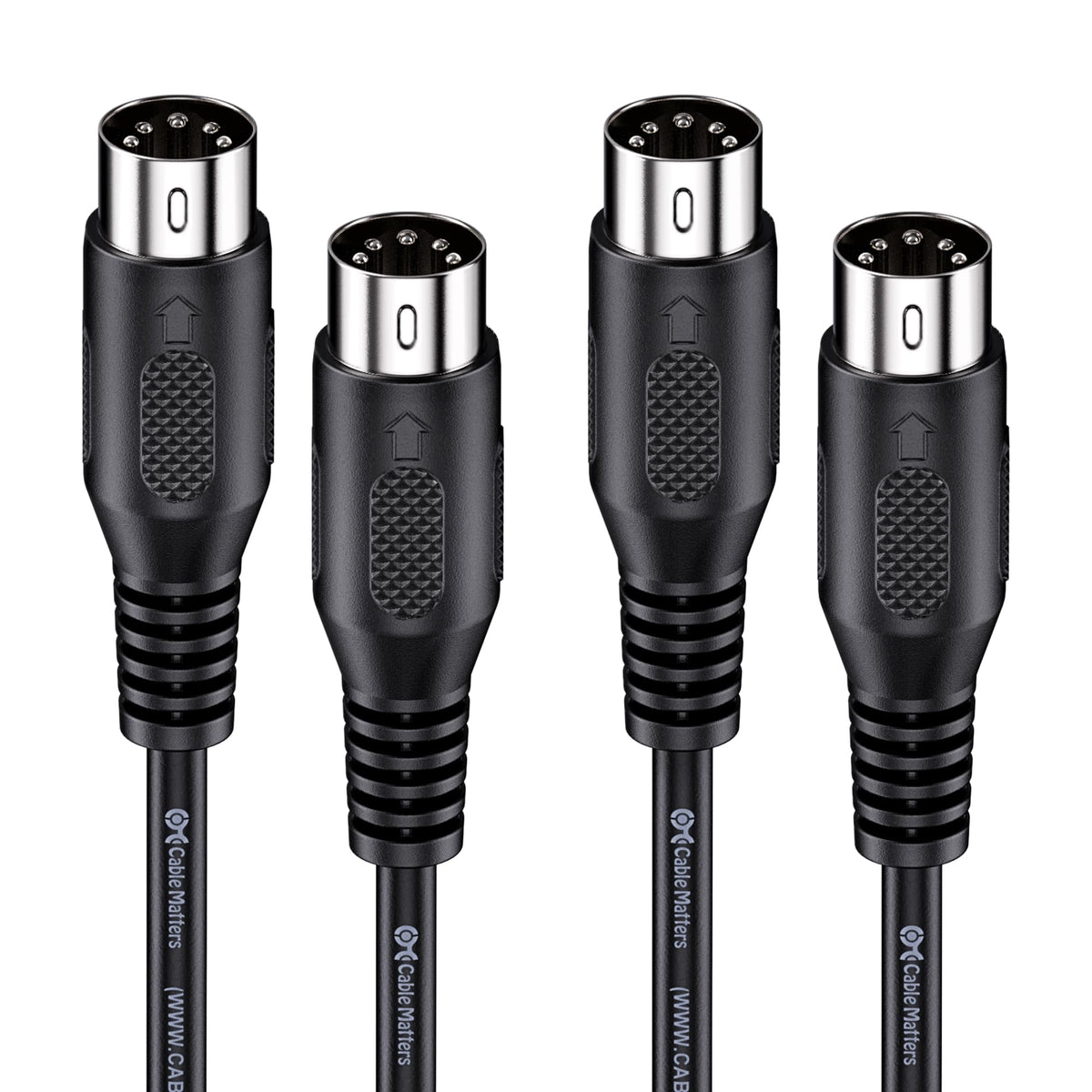 Cable Matters 2 Pack 5 Pin Din Midi Cable, 5 Pin Midi Cable   3 Feet
