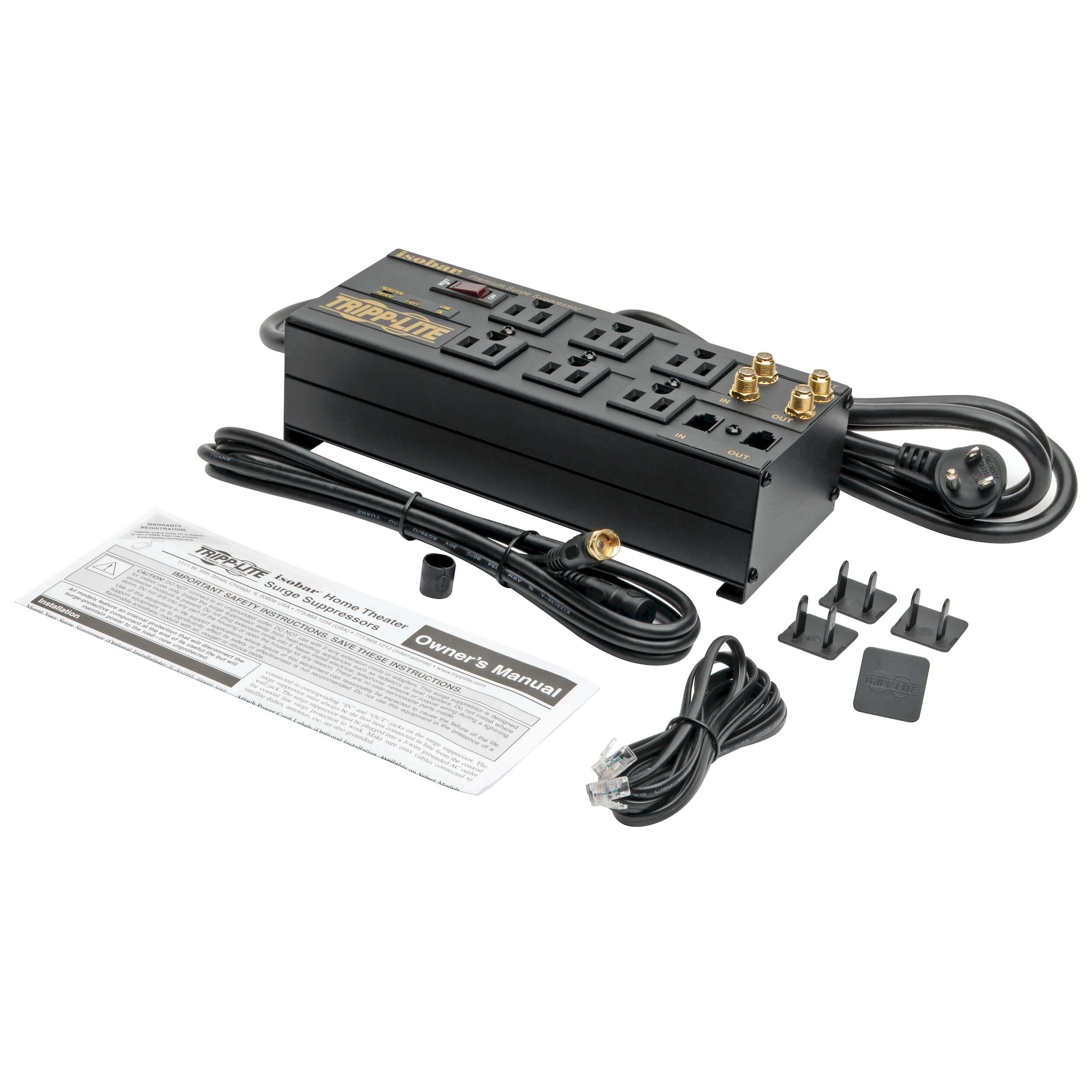 Tripp Lite Isobar Surge Protector Metal 6 Outlet Isobar6Dbs